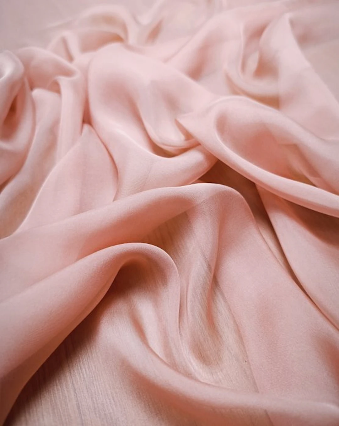 B624 - 500 x 135 cm - 100% Chiffon di Pura Seta –...