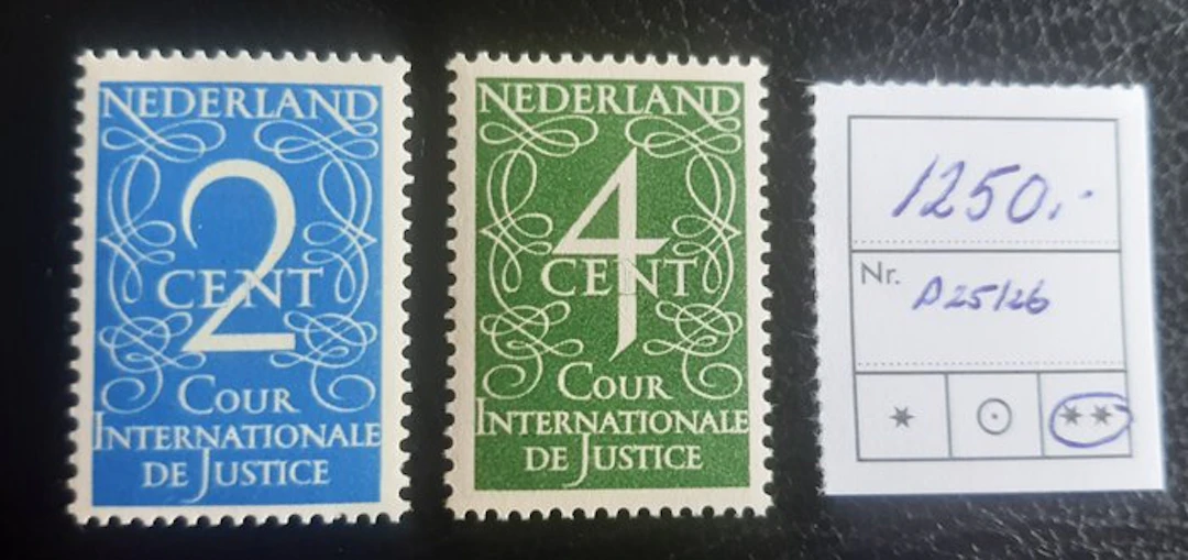 Netherlands 1950 - Netherlands official stamps nos. 25/26, mint with