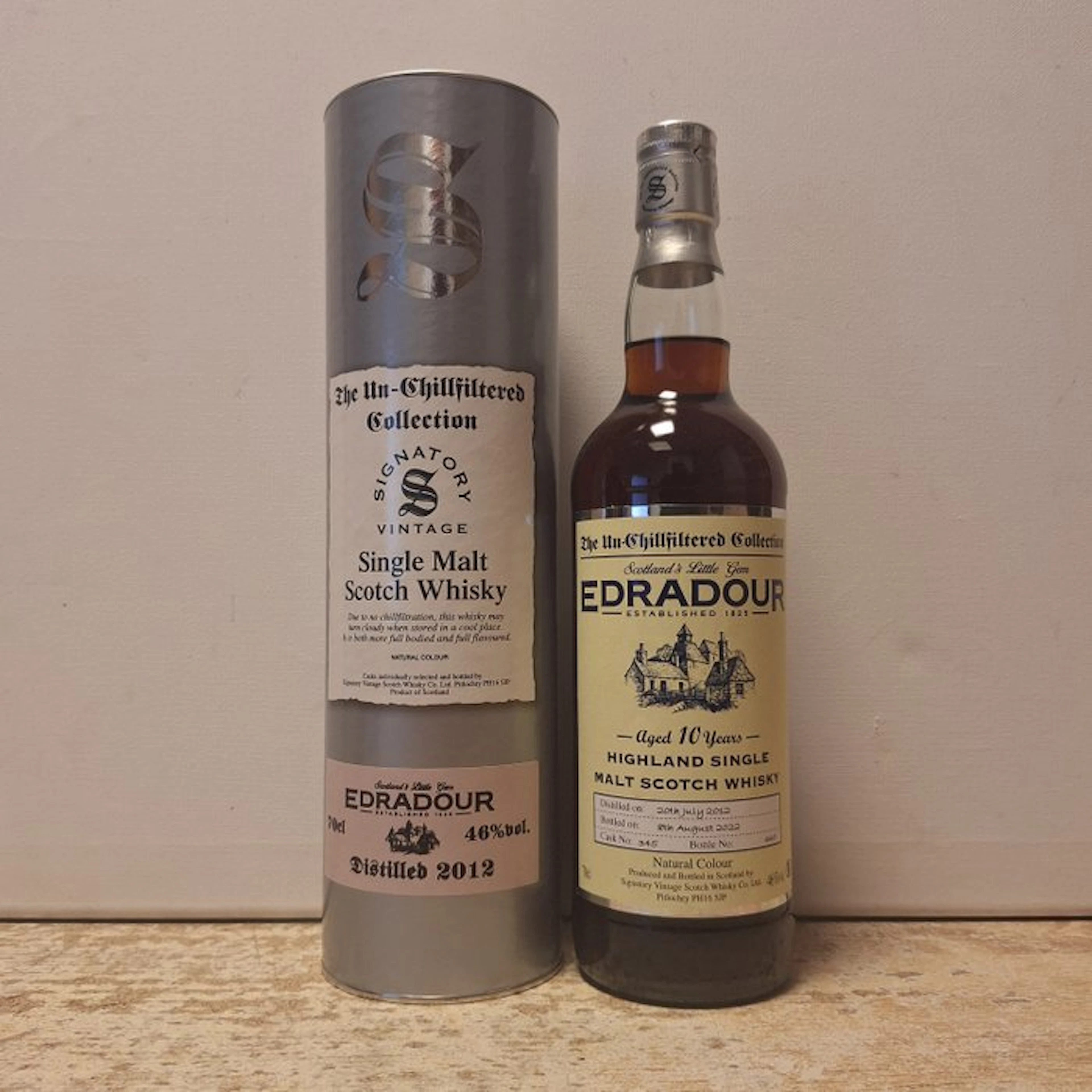 Edradour 2012 10 years old The Un-Chillfiltered Collection - Cask No