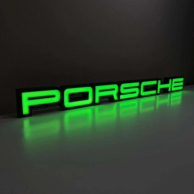 Sign - Porsche - Enseigne lumineuse PORSCHE