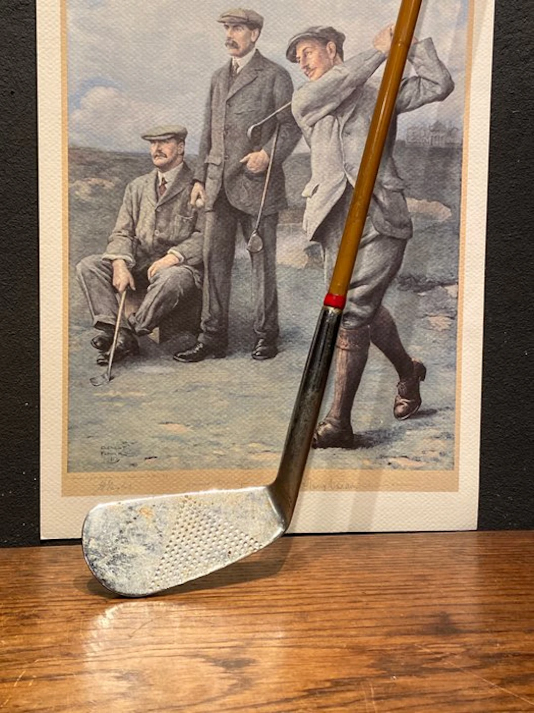 Antique golf club - Iron - early steel shafted - Royal Calcutta G.C. India
