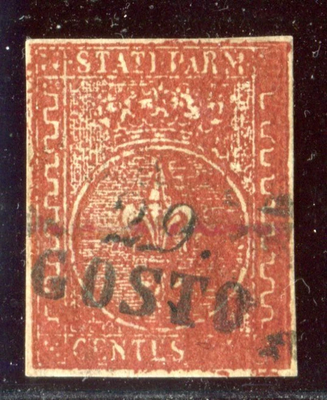 Italian Ancient States - Parma 1855 - The rare 25-cent