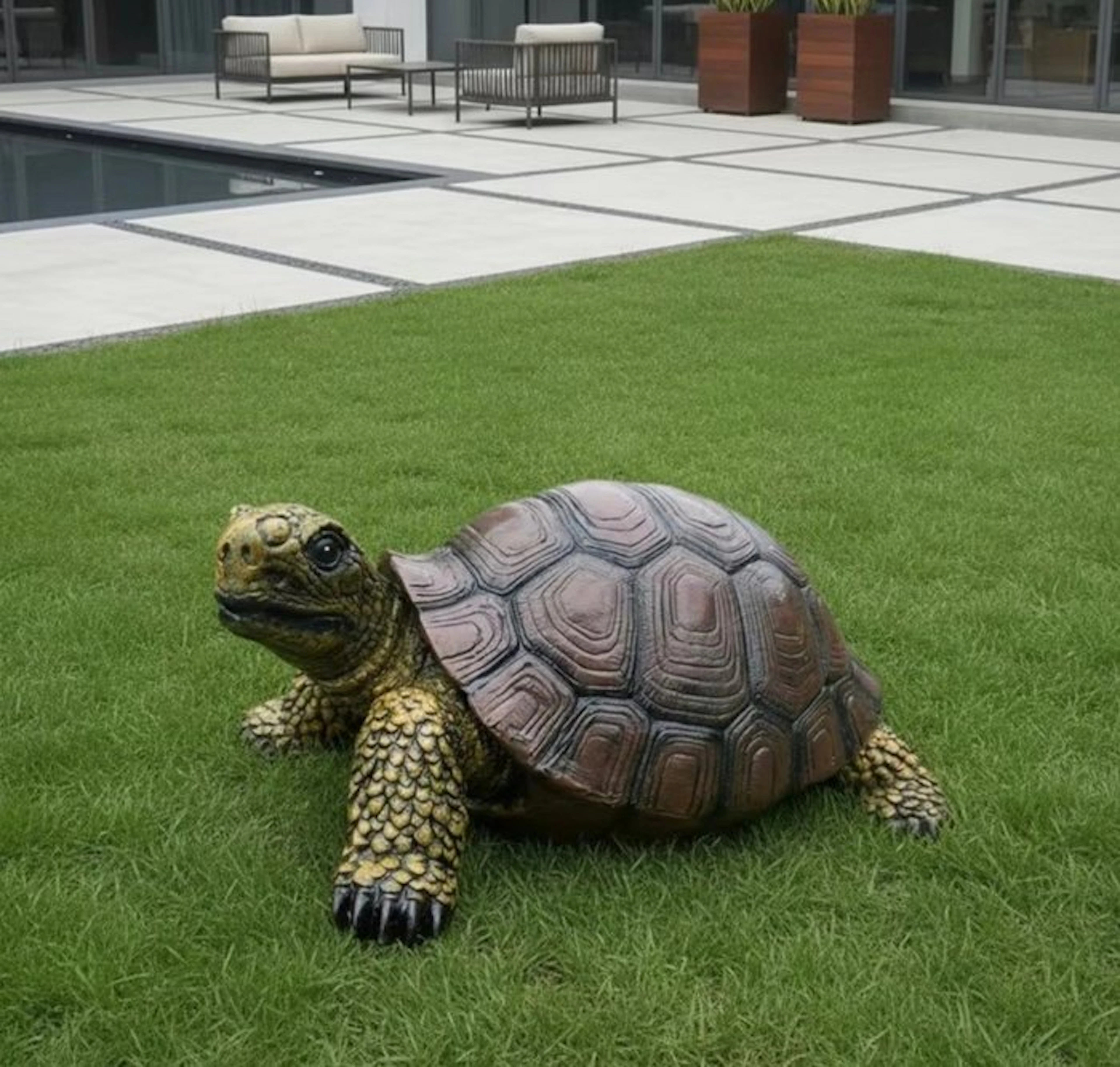 Figure - Tortoise garden sculpture - Resin
