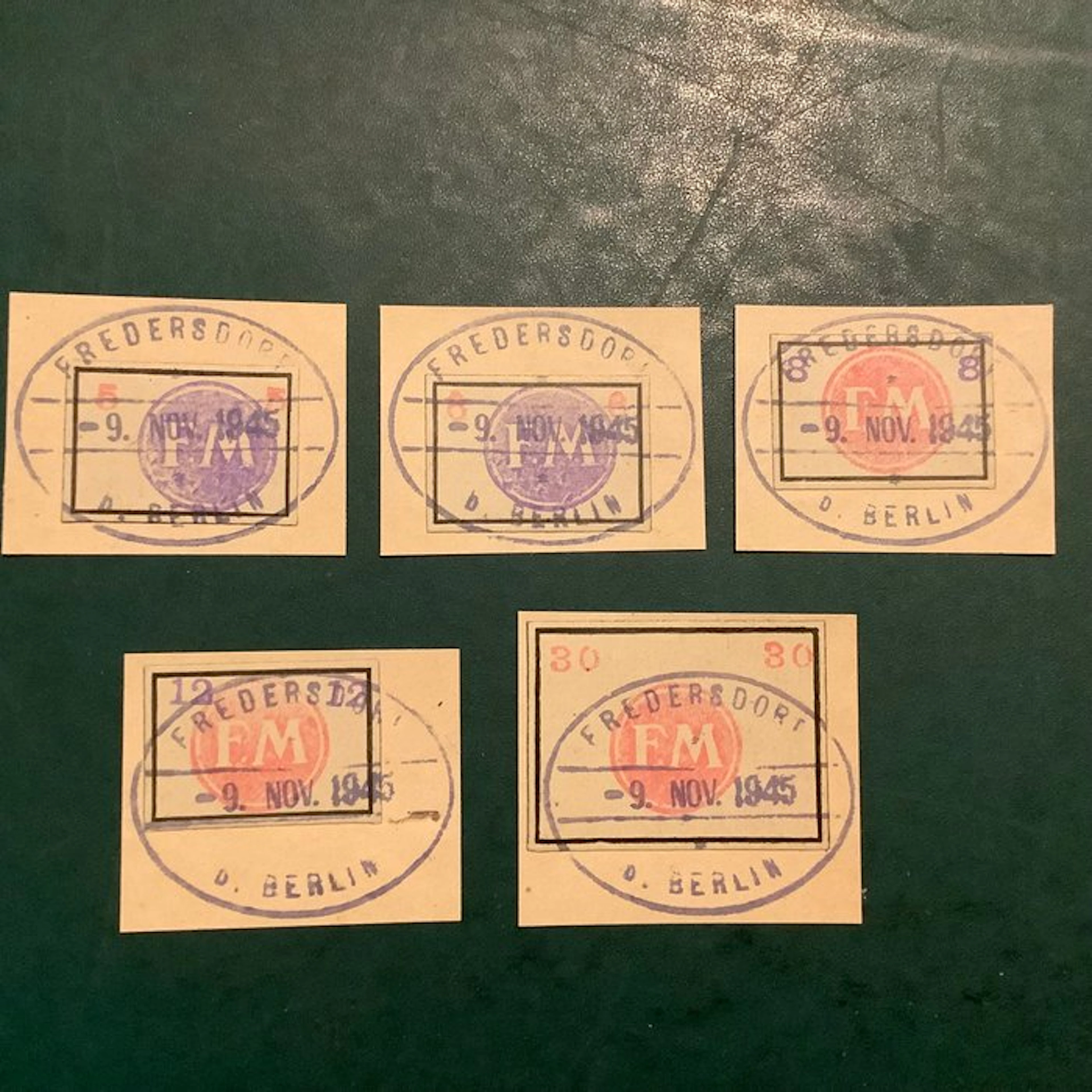 Germany - Local postal areas 1945 - Fredesdorf: complete...