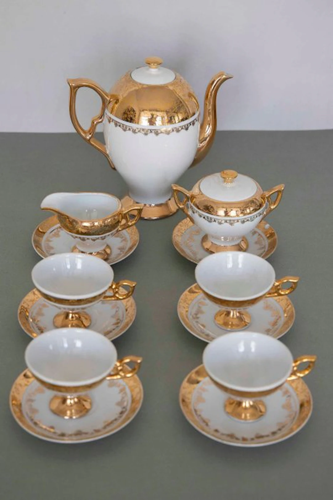 Bavaria - Tea cup set (13) - Porcelain