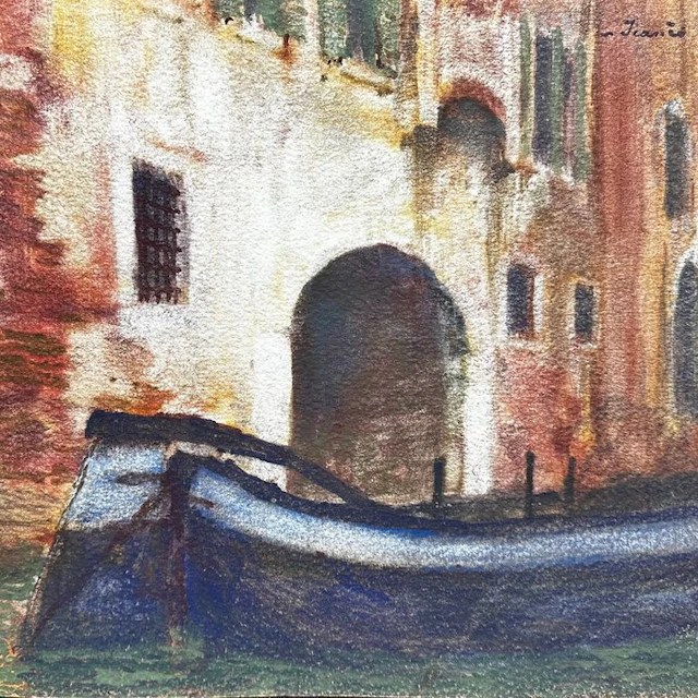 Sigismond Jeanés (1862-1952) - Gondole à Venise