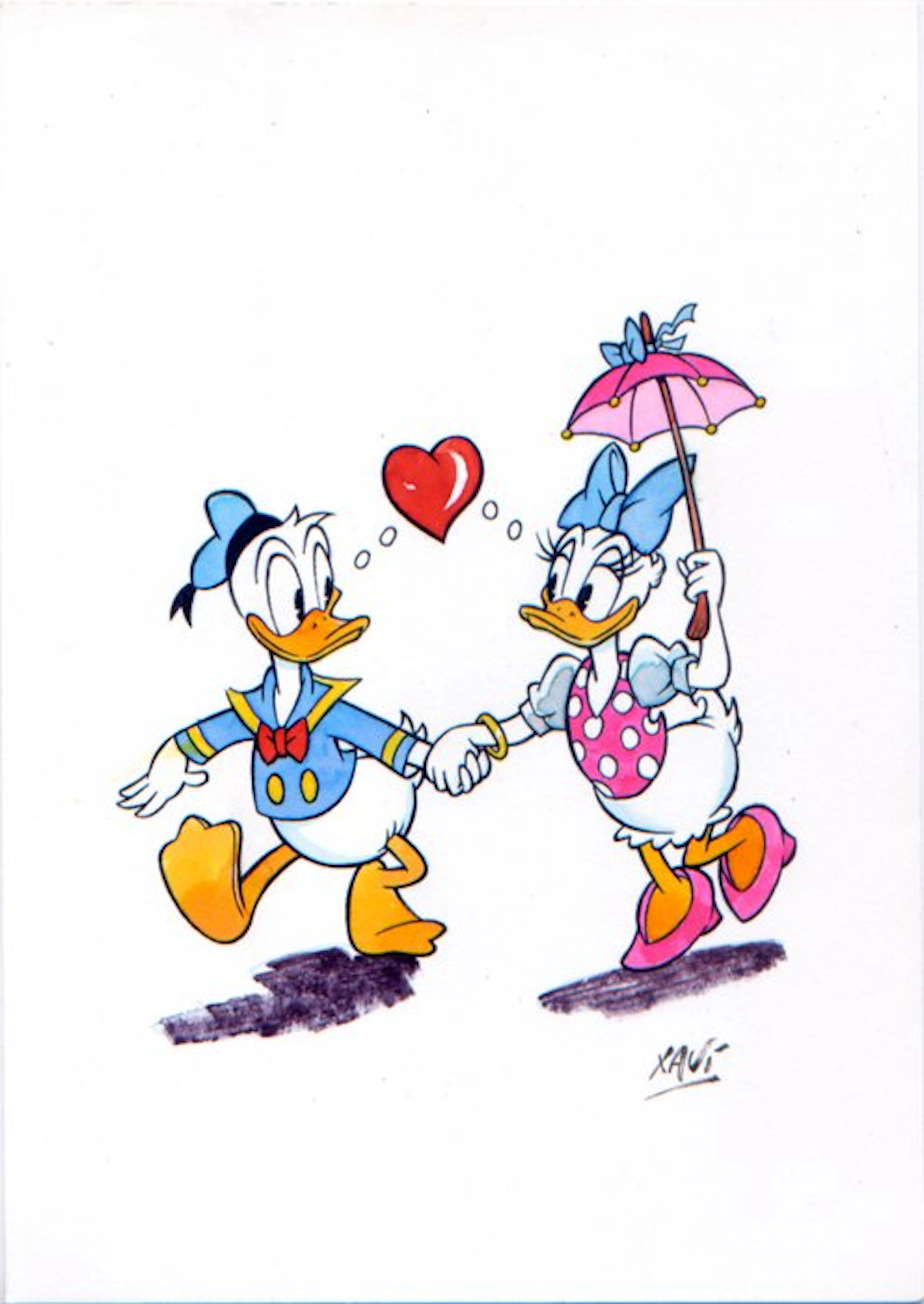 Xavi - 1 Original colour drawing - Donald Duck - DONALD and DAISY - 2026