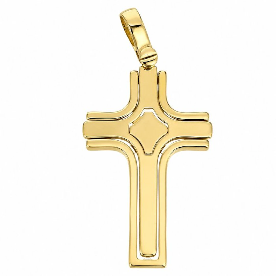 Pendant - 18 kt. Yellow gold - Made in Italy - Handmade