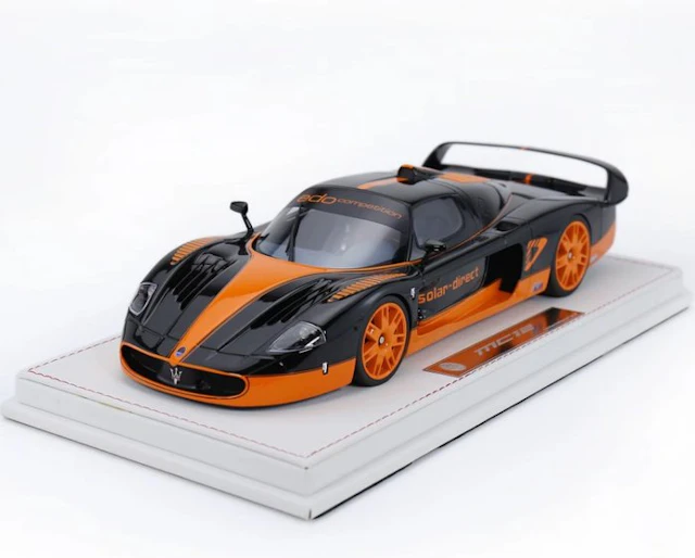 GL Model 1:18 - Model car - Maserati MC12 - GT1 Oranje /...