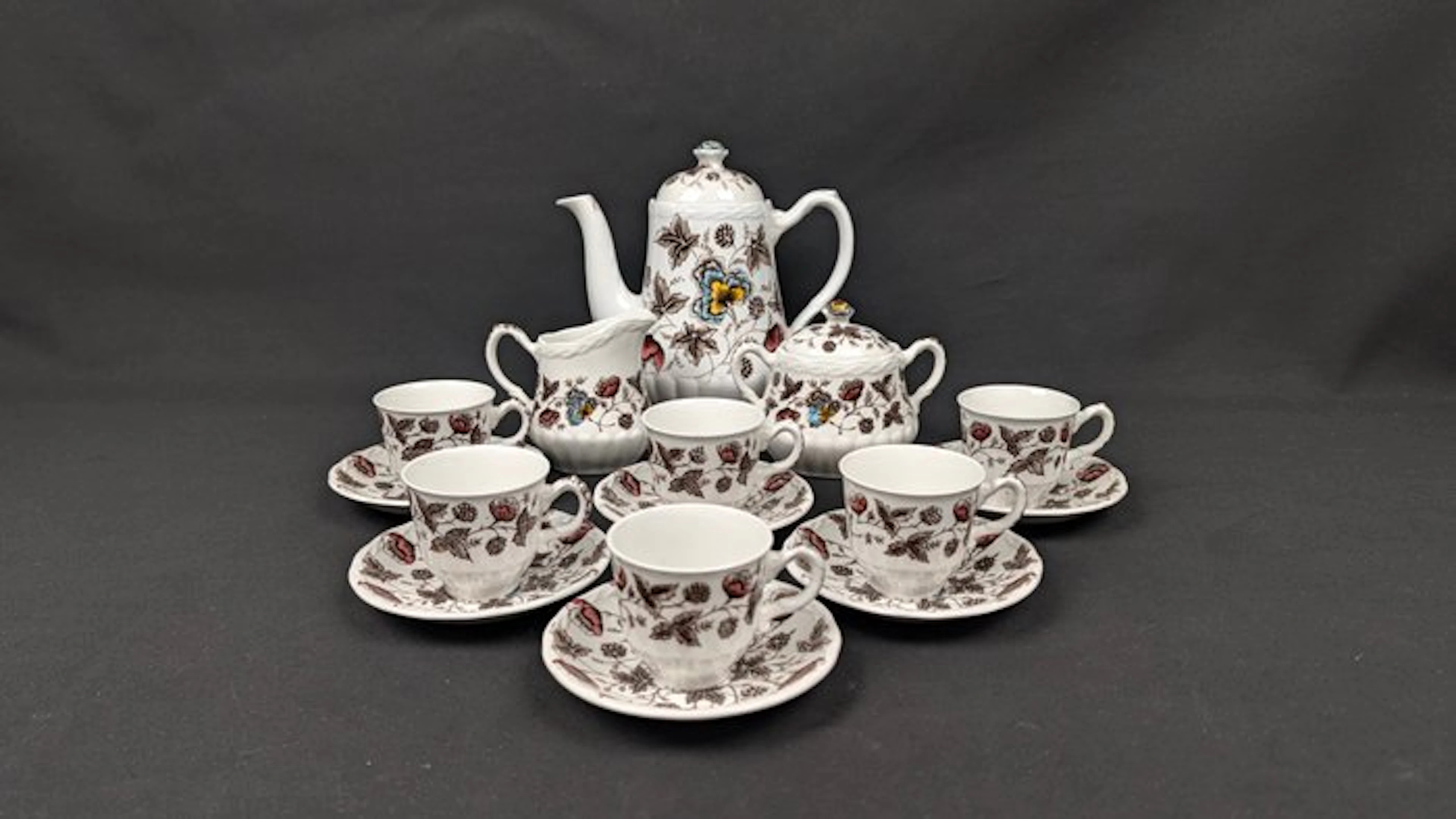 W.H. Grindley & Co - Coffee service (15) - "Old Chelsea"...
