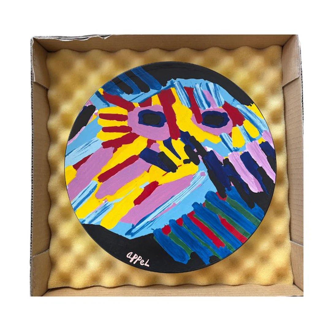 Glazed Earthenware - Karel Appel - Plate - Big Head...
