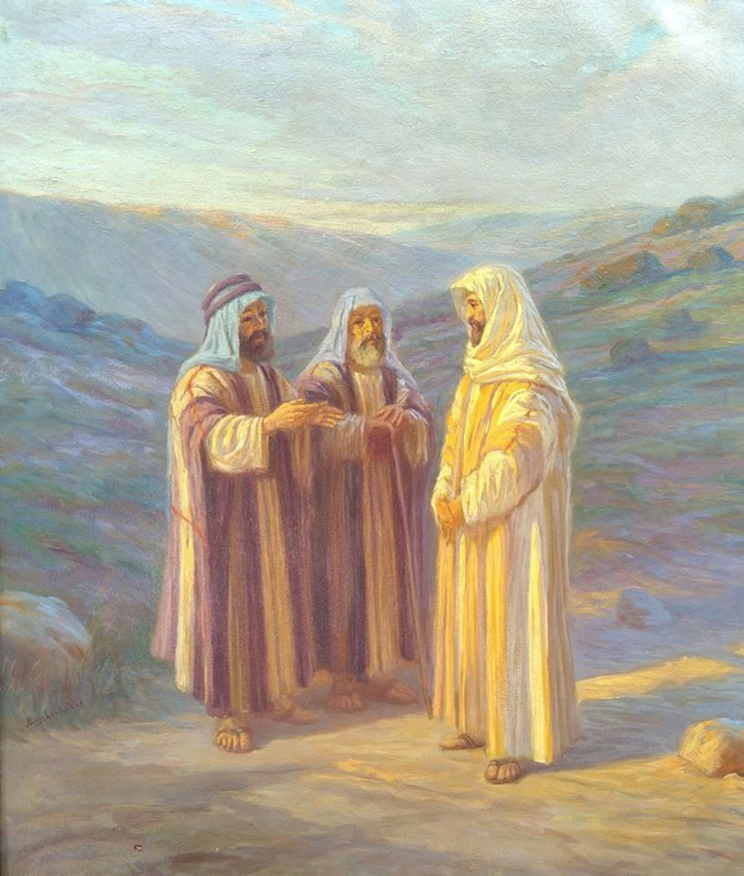 H.J.A. Buschenhenke (1868-1937) - Bijbels tafereel