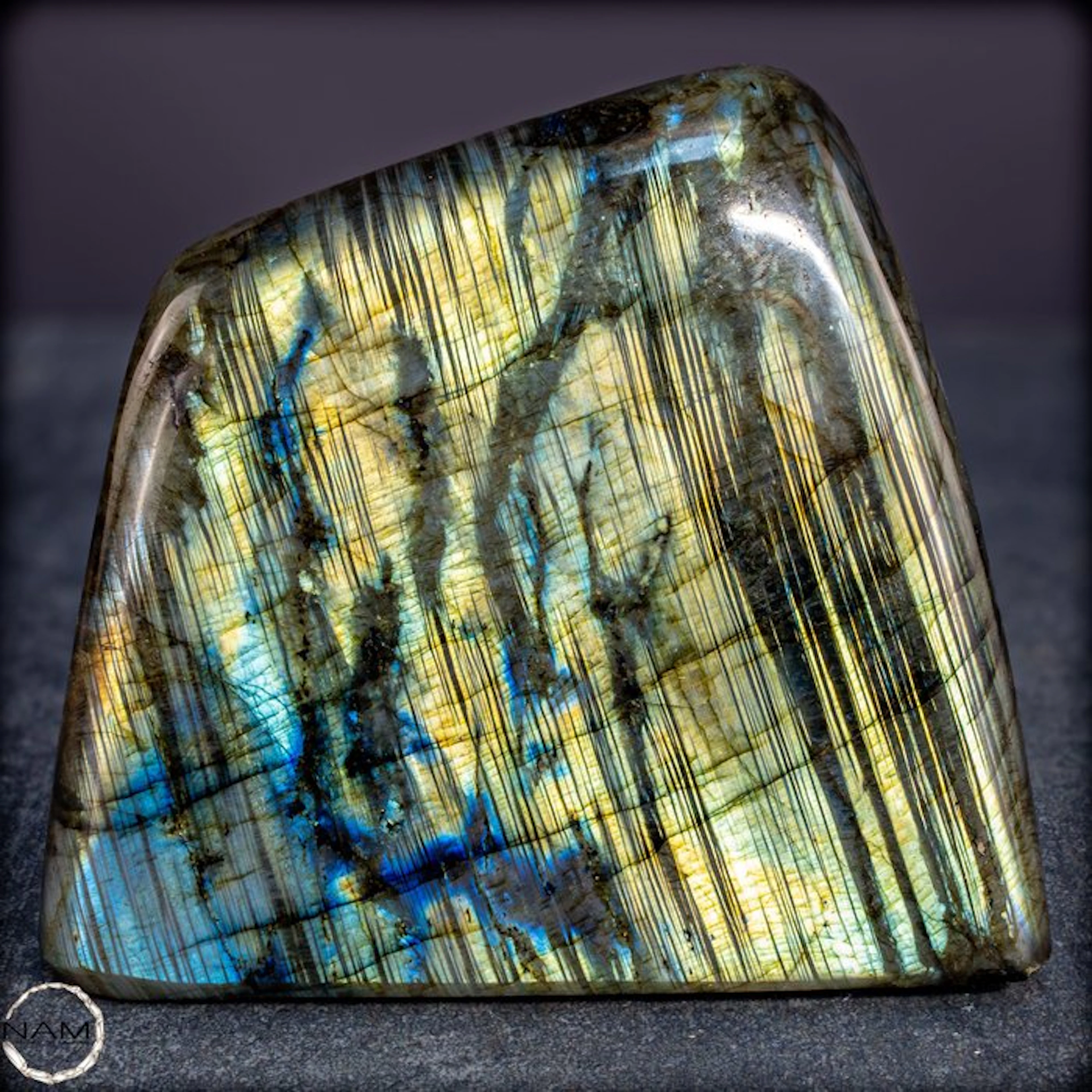 Natural labradorite freeform from Madagascar –...