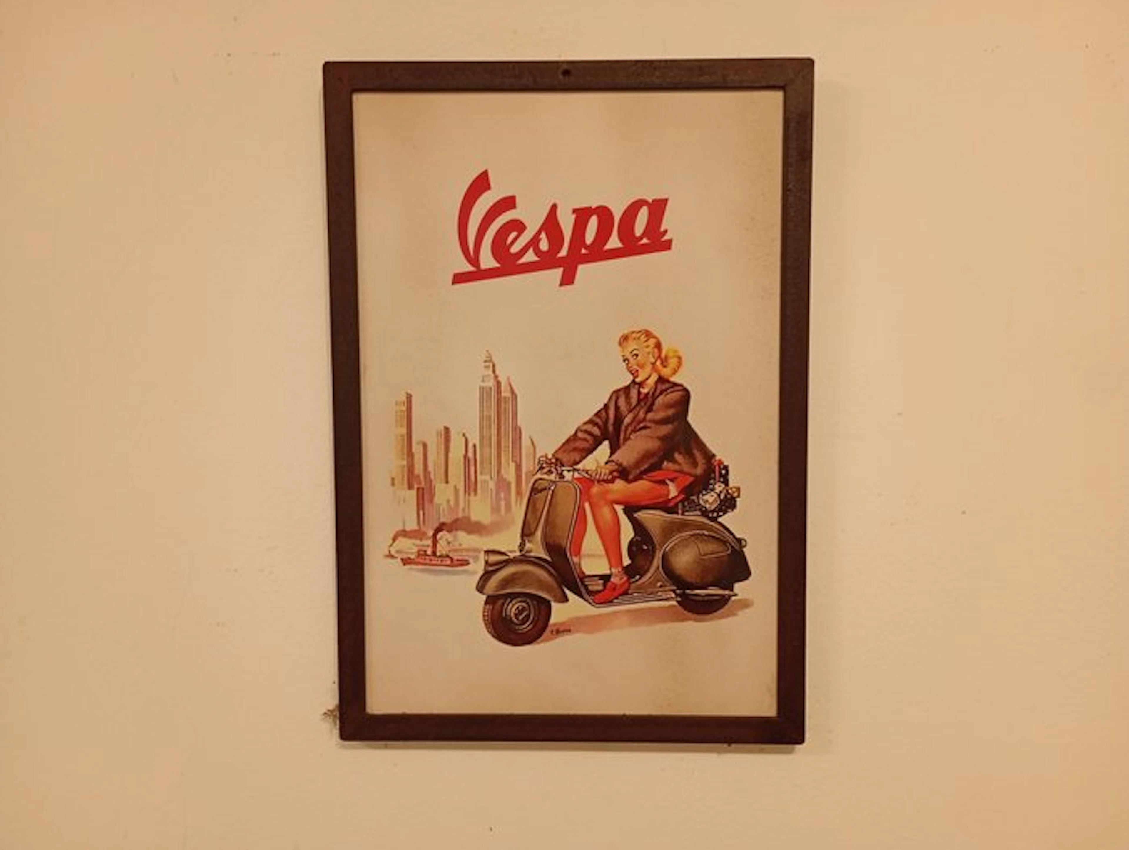 Vespa - Vespa - Franco Mosca - Advertising sign - Metal