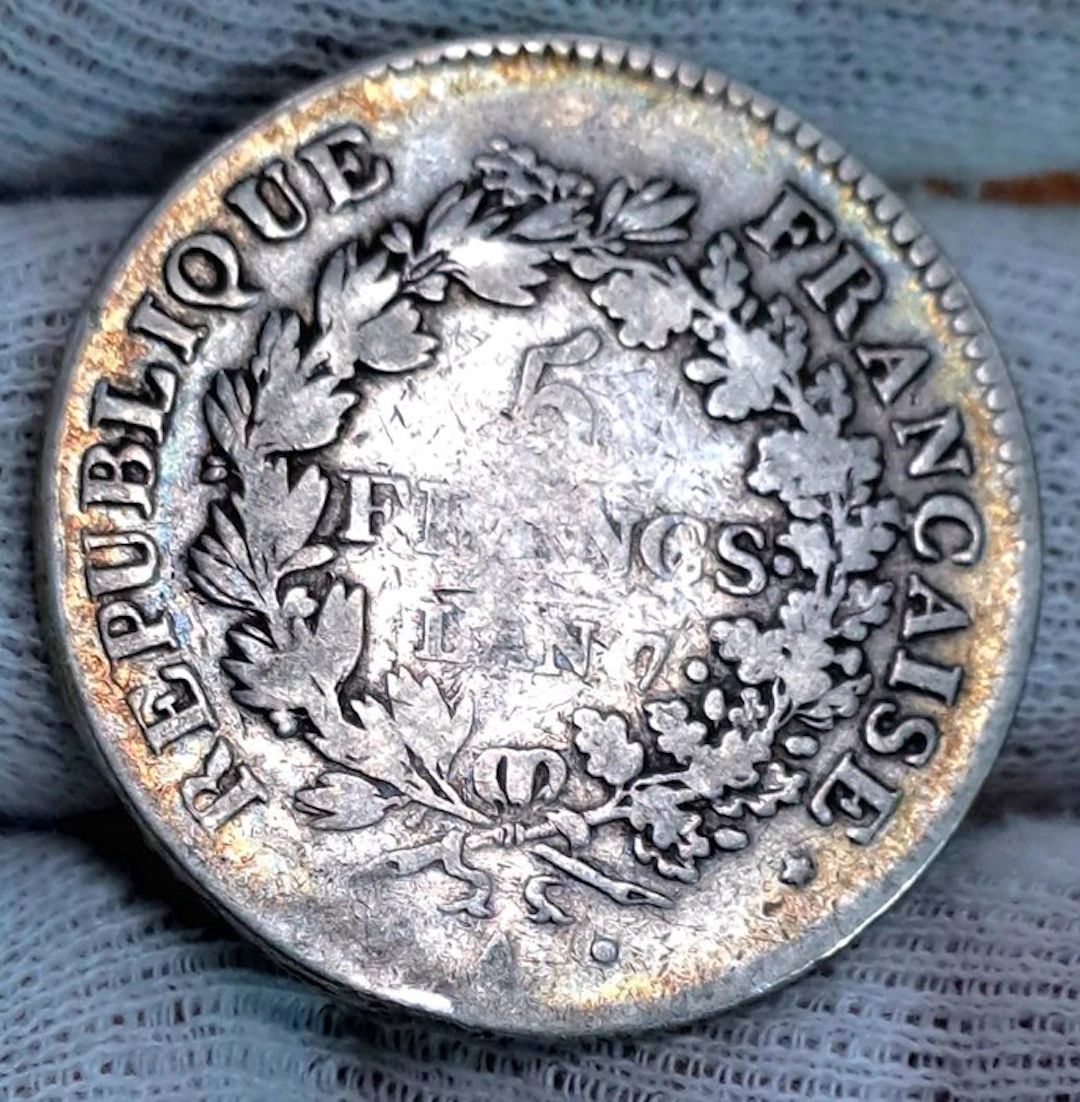 France. 5 Francs An 7-A Union et Force (No reserve price)