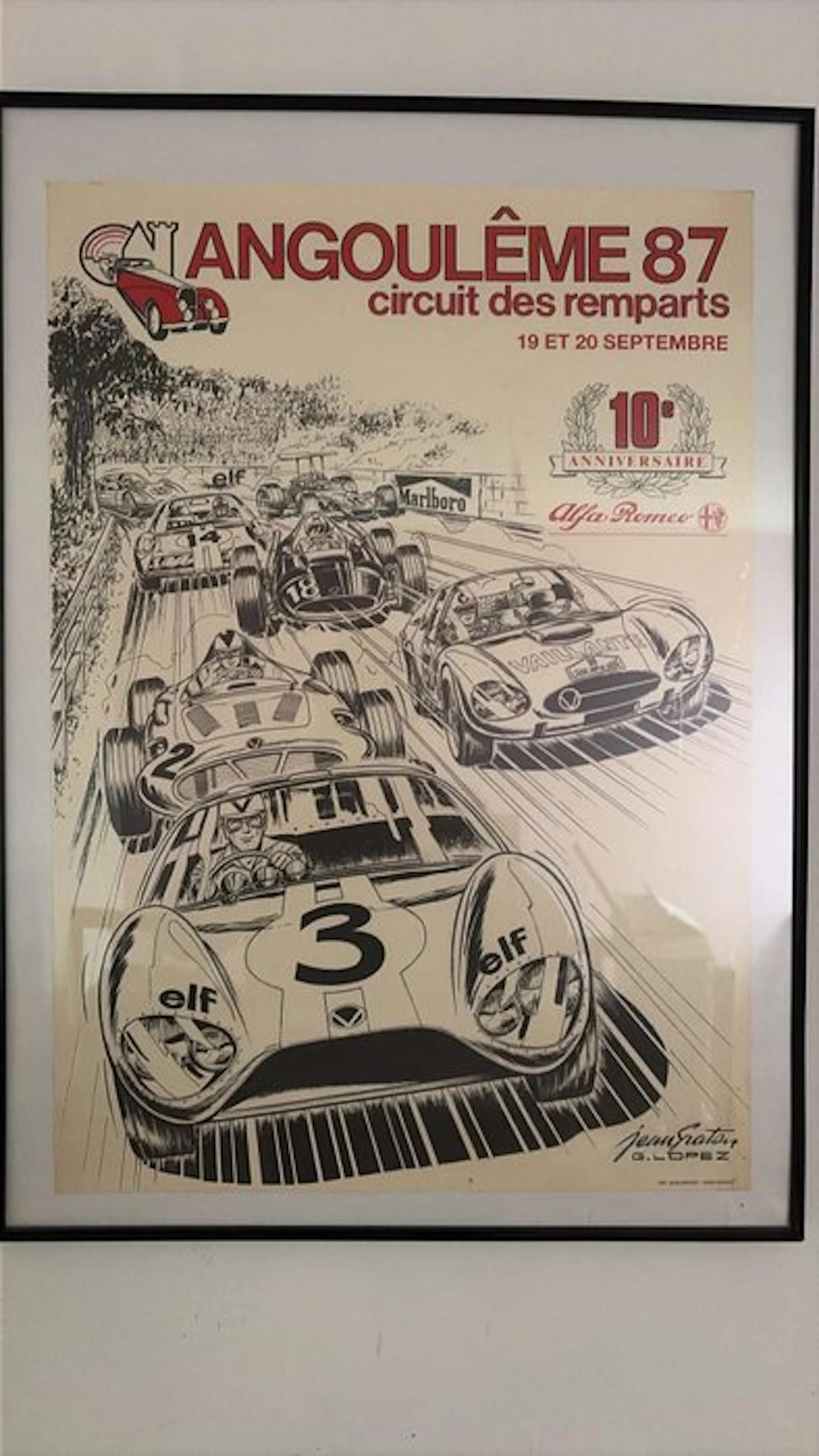 Michel Vaillant - 1 Poster - IMP. JEAN EBRARD - 1987