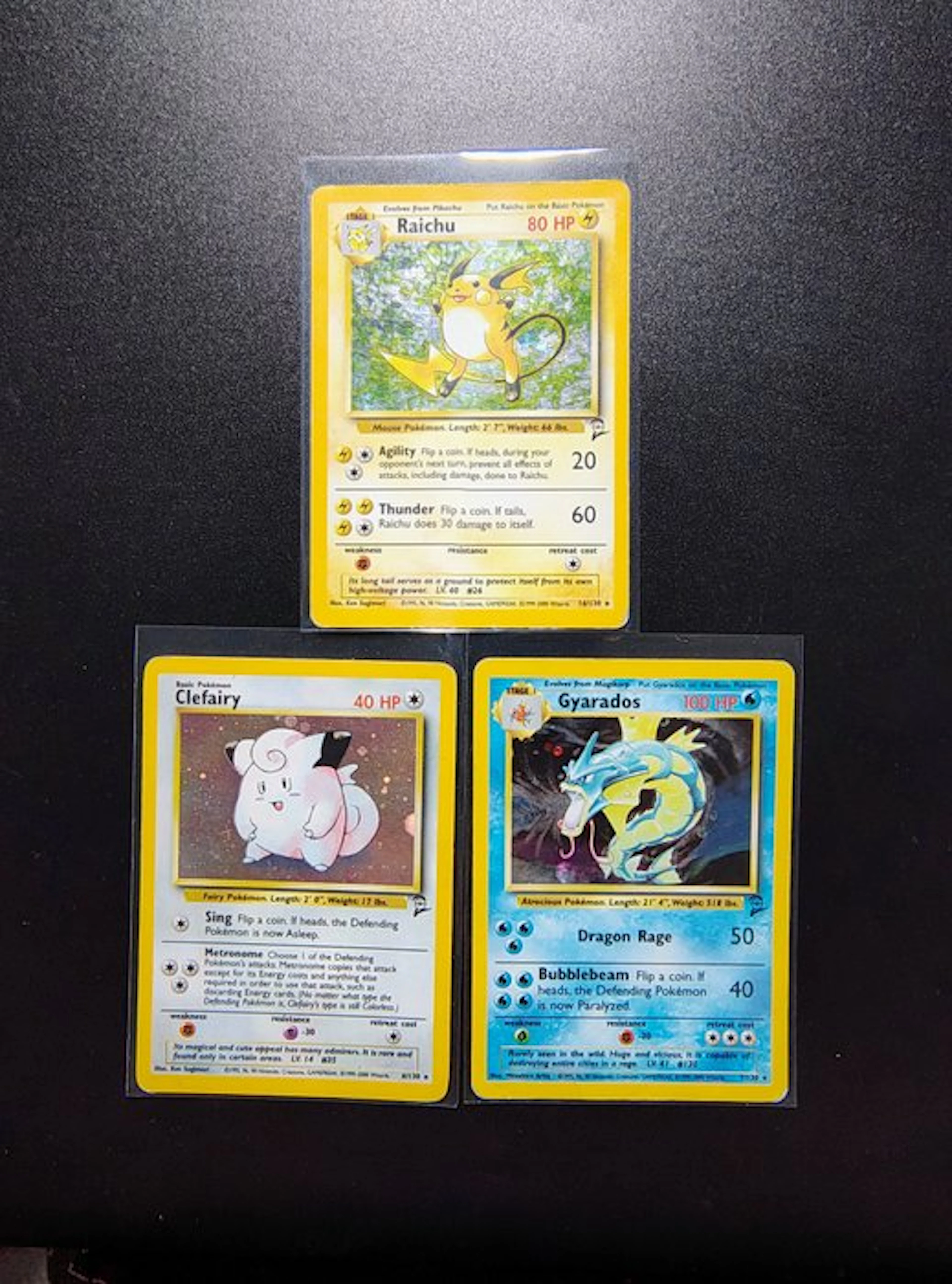 Pokémon - 3 Card - WOTC - Base set 2