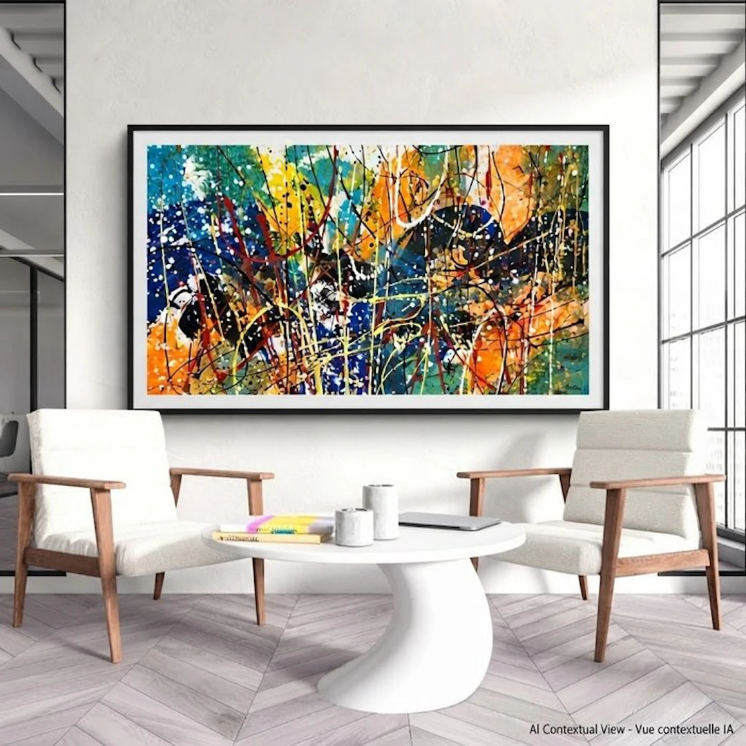 Dam Domido - NO RESERVE PRICE-Joy splash-160 x 90 cm