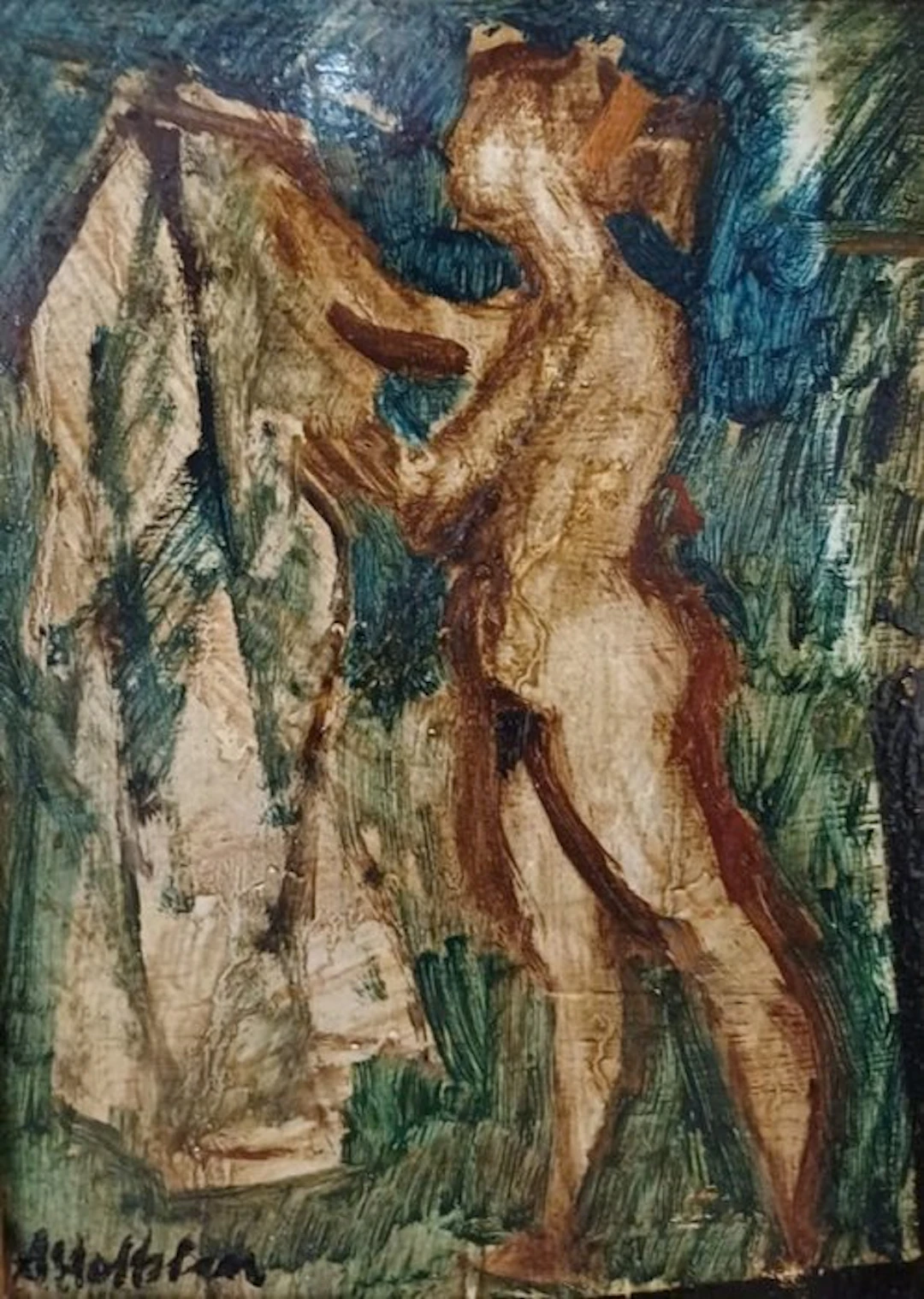 Albert Hoffsten (1885-1927) - Nudo femminile