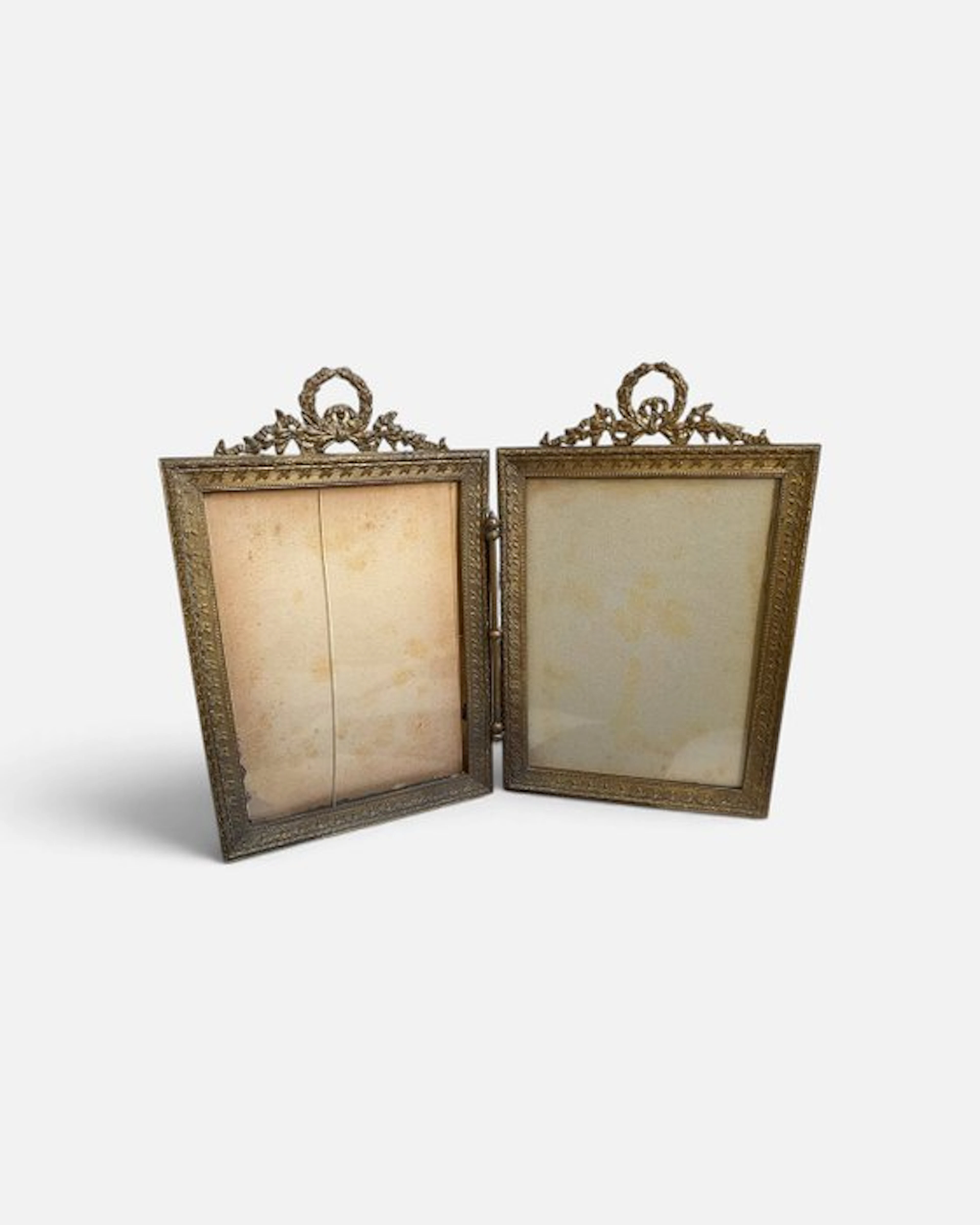 Picture frame - Brass - Double photo frame