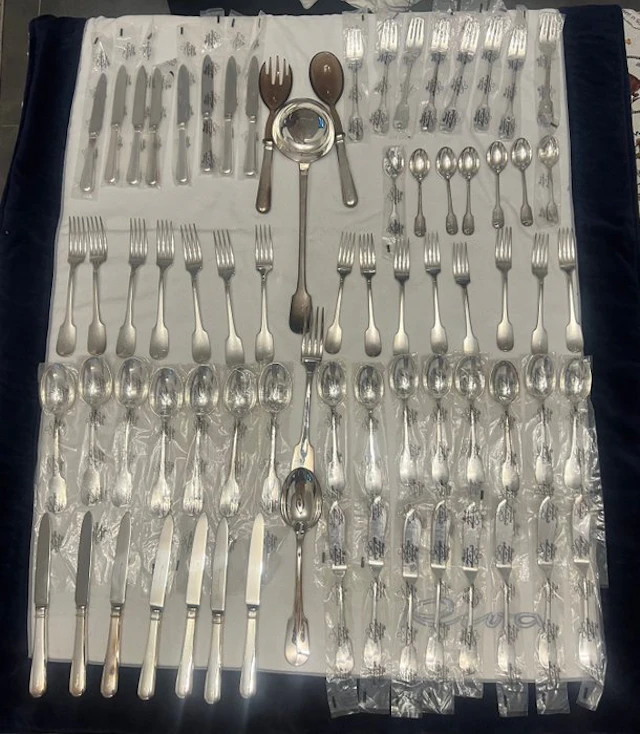 Ricci Argenterie - Cutlery set for 6 (73) - Silverplated - Riva Yacht