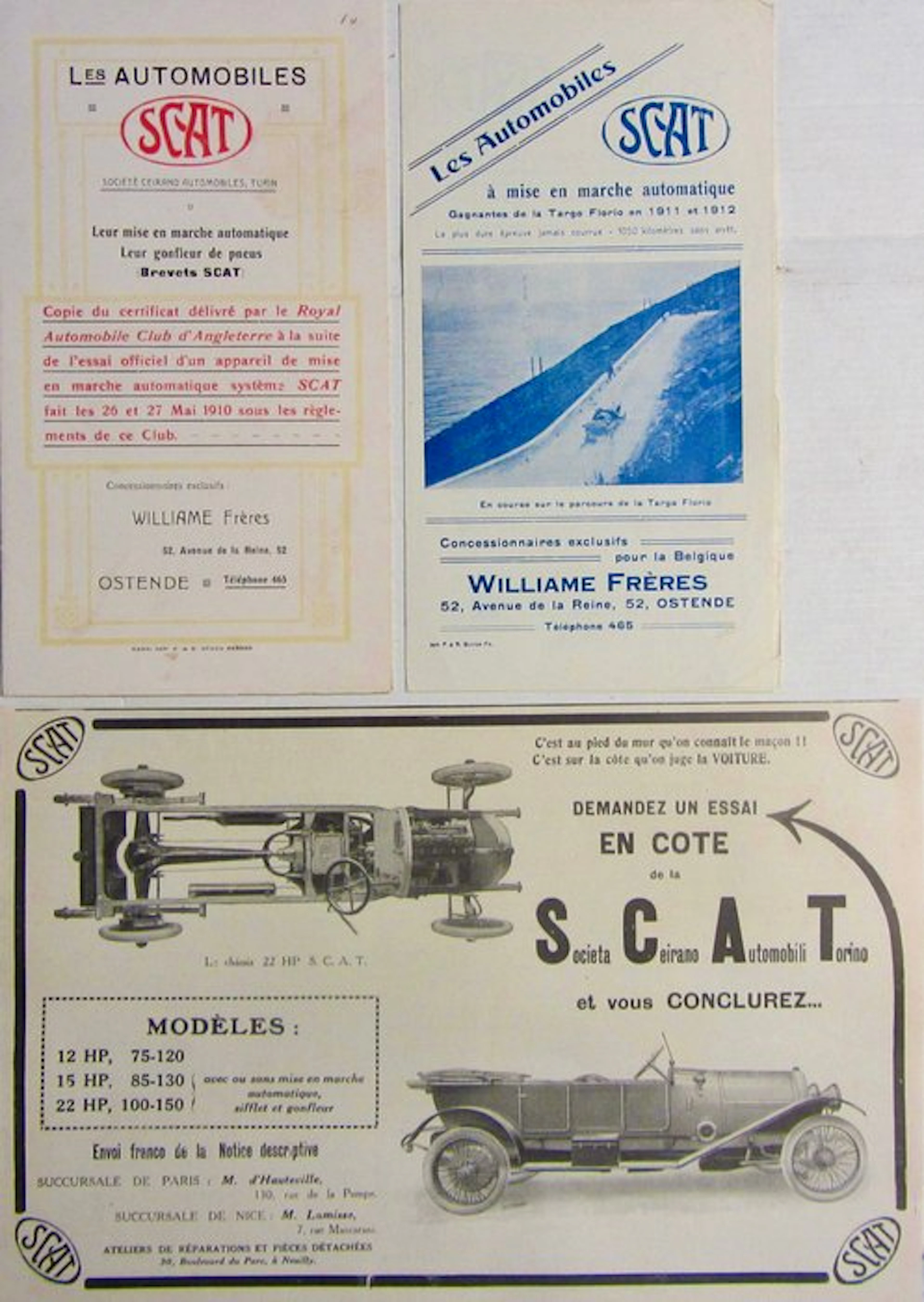 Brochure - SCAT - 1910 et 1912