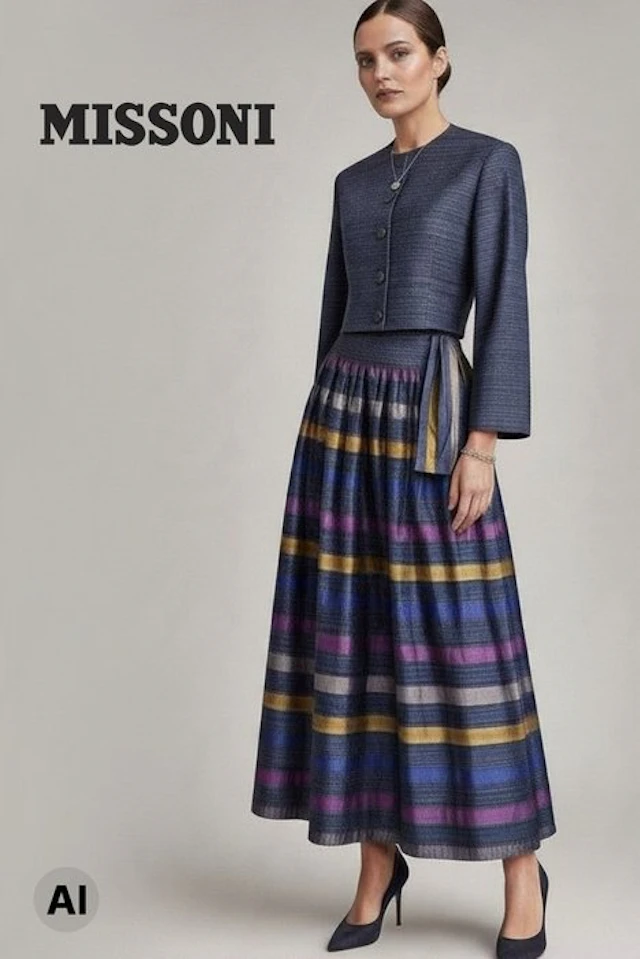 MISSONI DONNA - Completo Vintage d'Alta Moda: Giacca...