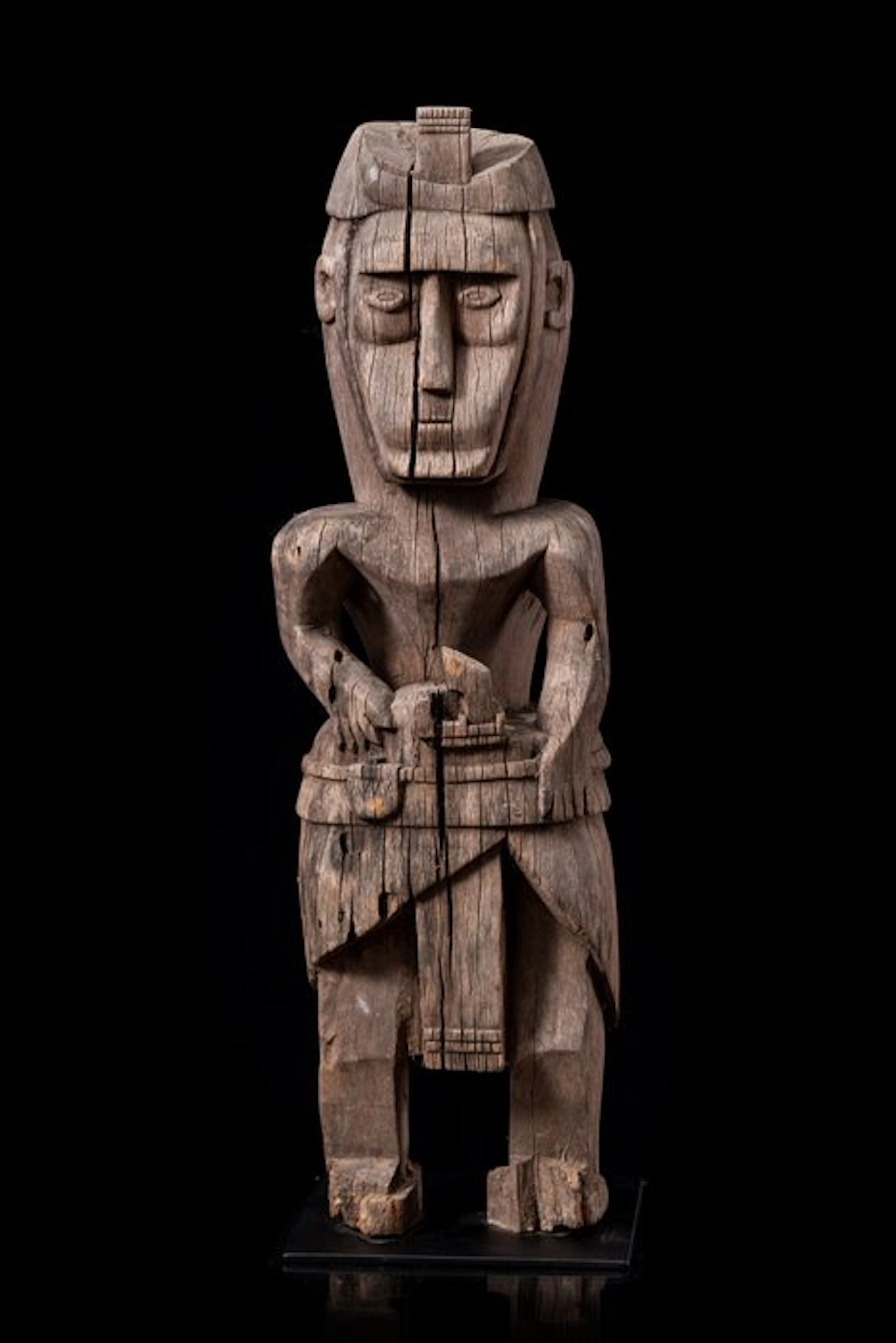 Old ancestral sculpture found near a village. - Indonesia