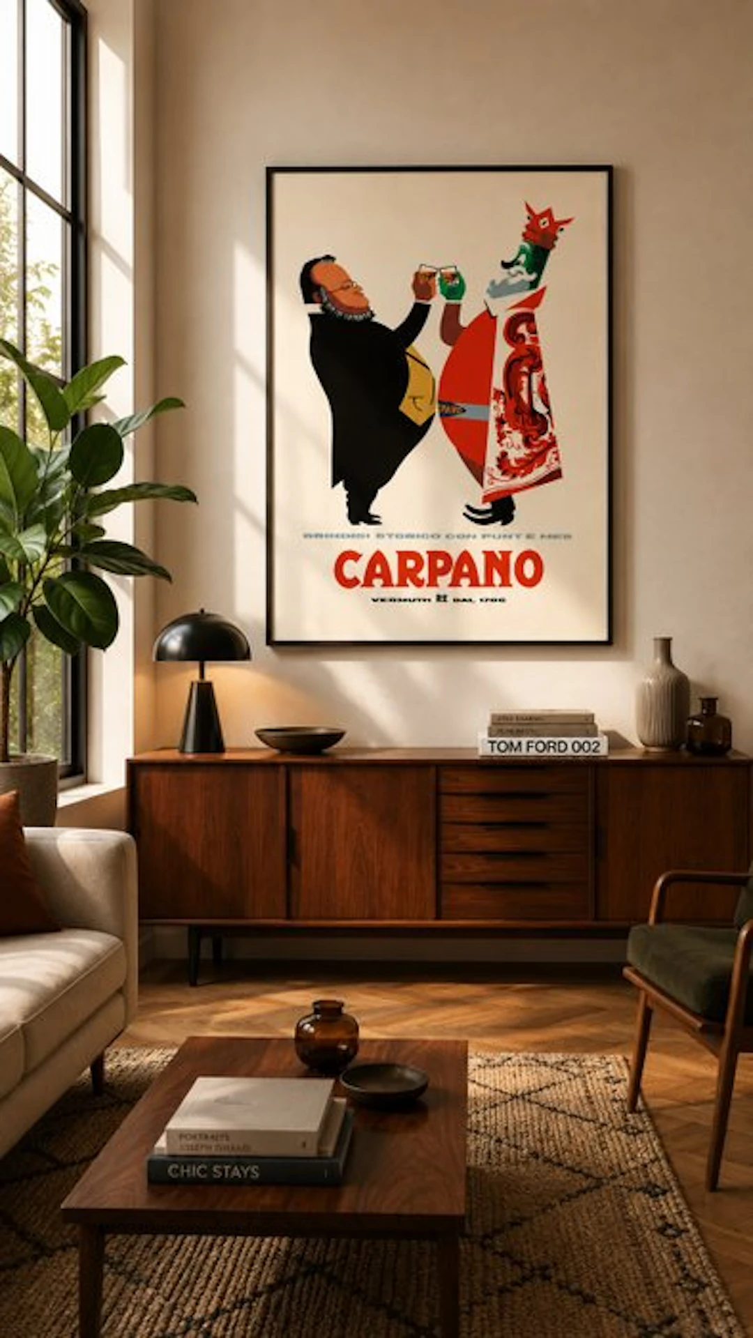 Armando Testa - CARPANO, Brindisi Storico con Punt e Mes (Cavour) - 1960s