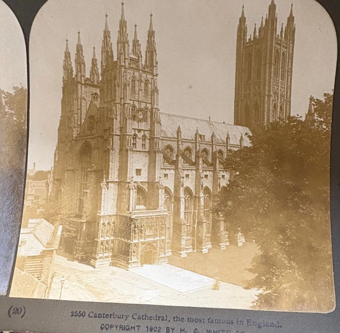 london - stereoscopic card; photo - photo architecture - 1901-1920