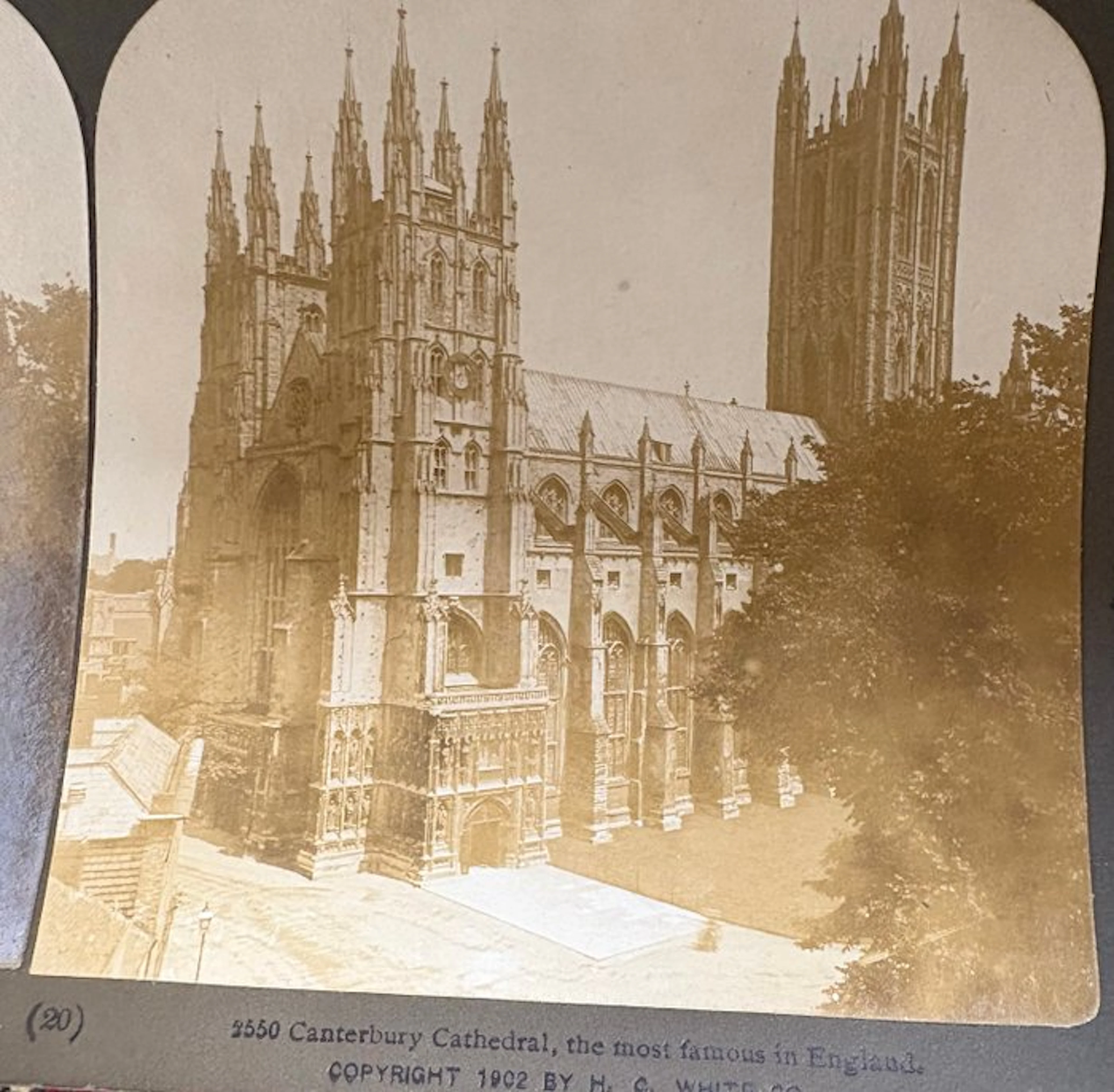 london - stereoscopic card; photo - photo architecture - 1901-1920