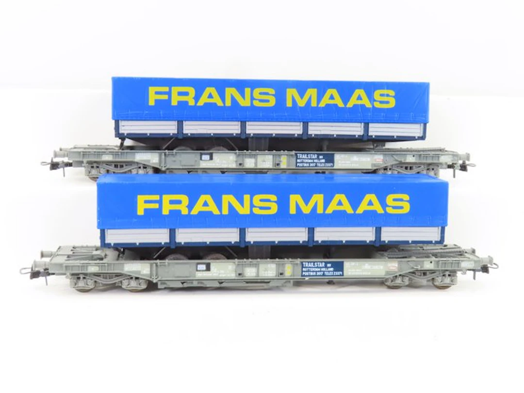 Roco H0 - 46360 - Model train freight carriage (2) - 2×...