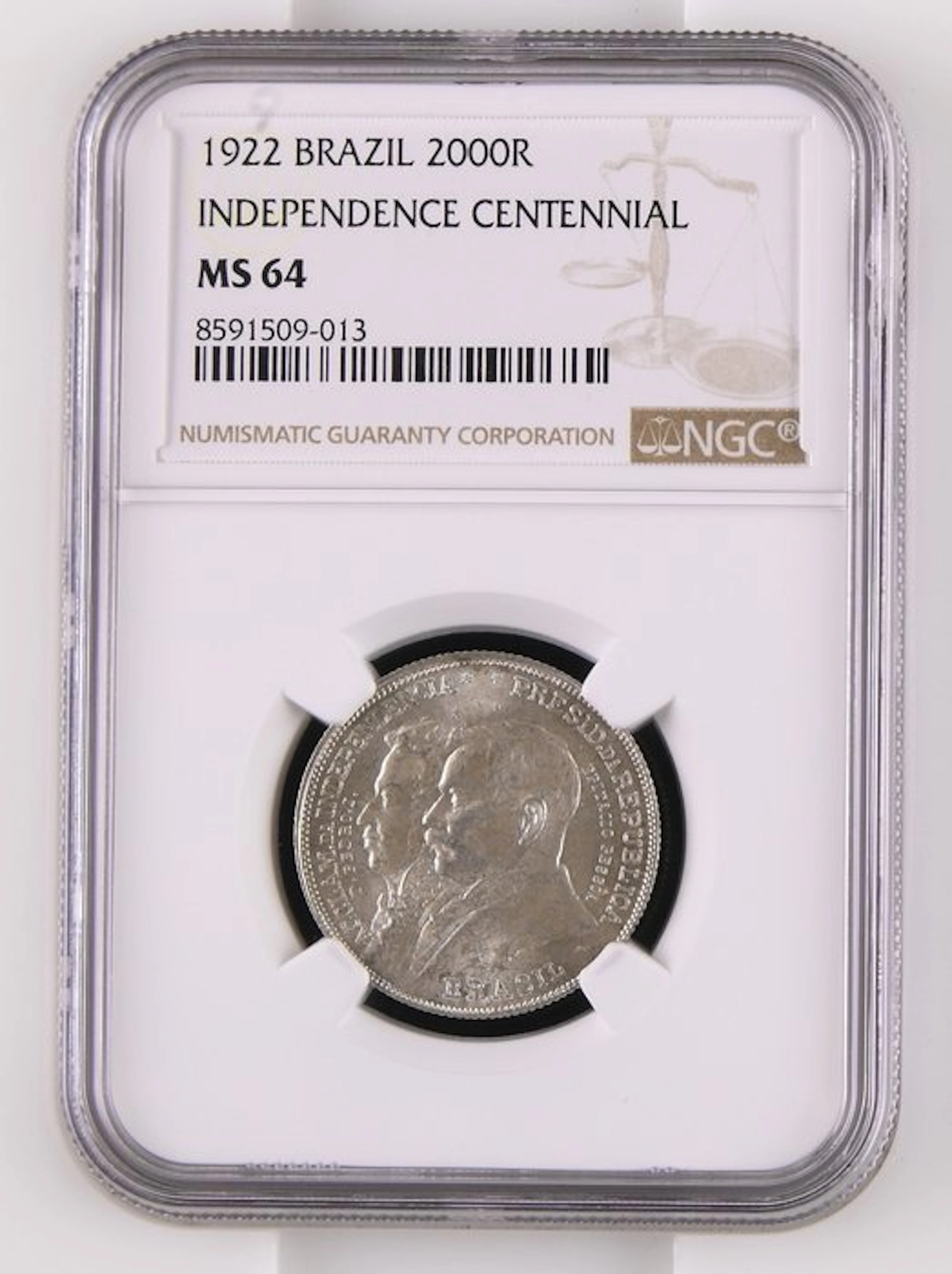 Brazil. 2000 Reis 1922