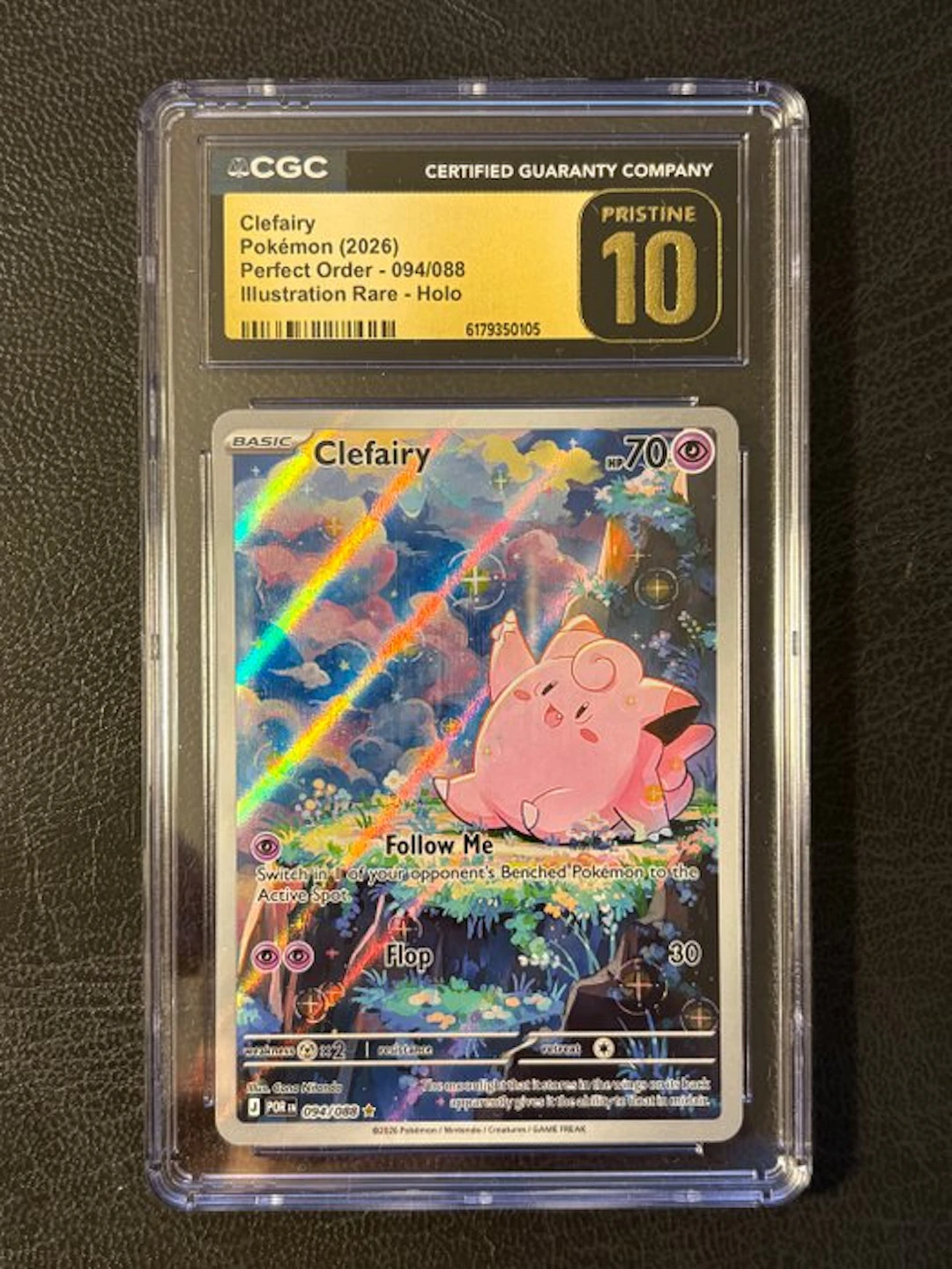 Pokémon - 1 Graded card - Clefairy 094/088 Foil