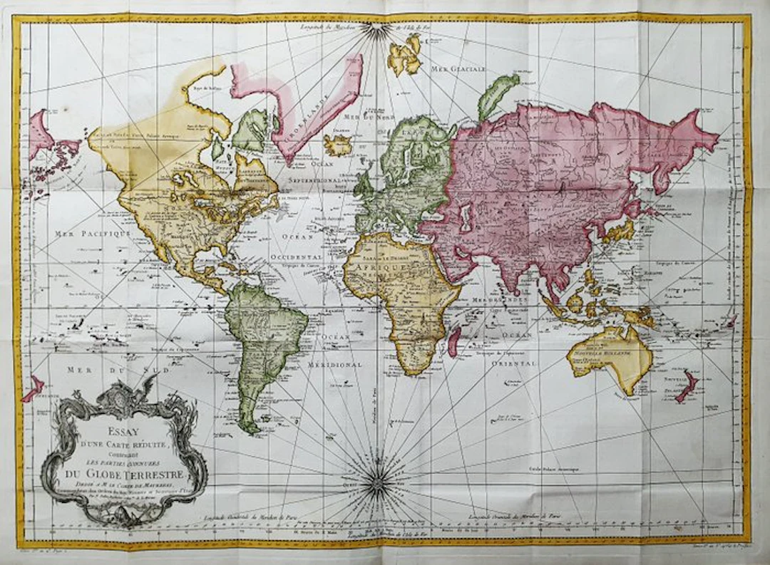World map - Mercator's Projection; La Haye / P