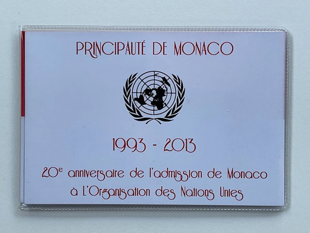 Monaco. 2 Euro 2013 "ONU" (No reserve price)