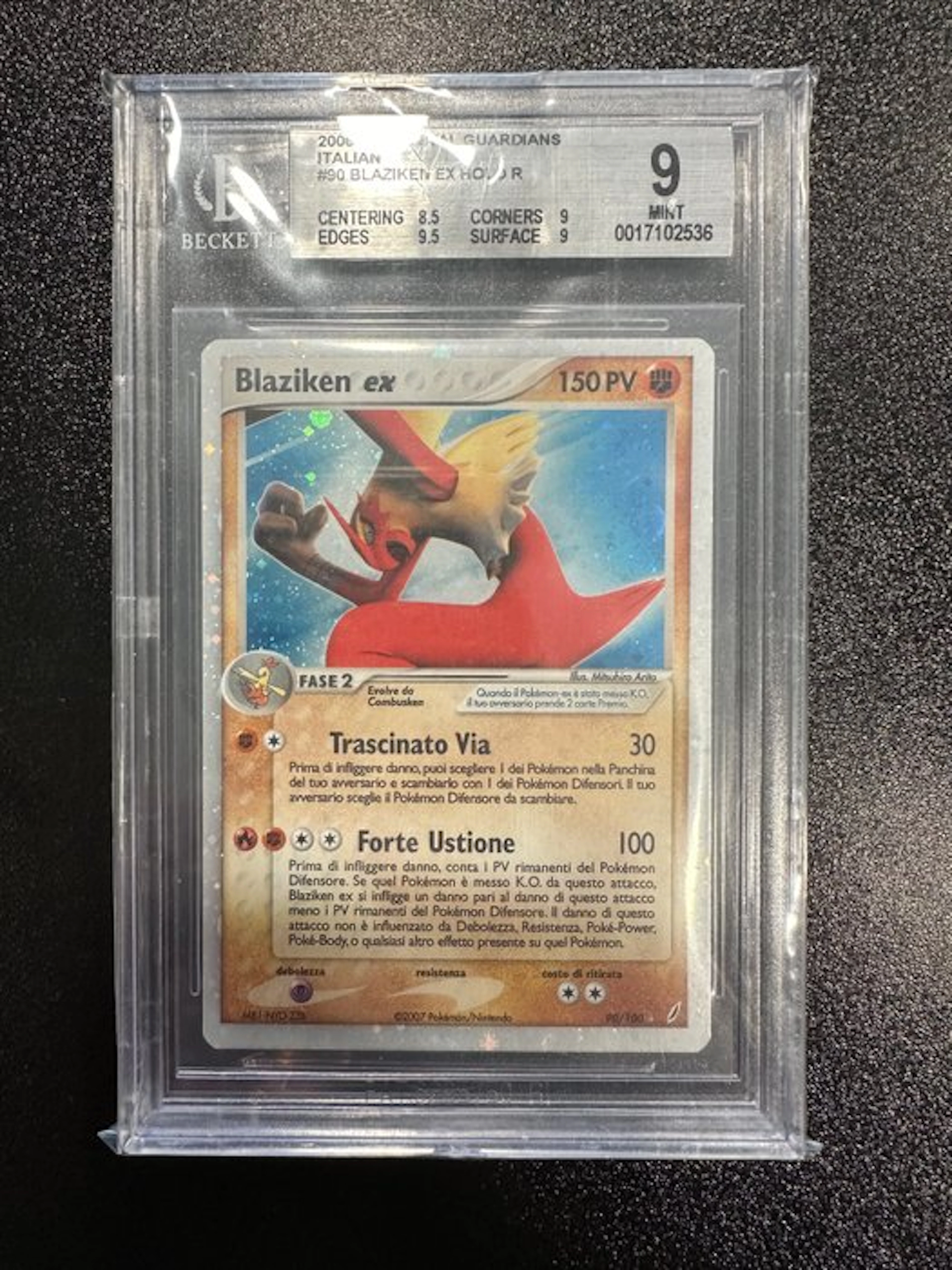 Pokémon - 1 Graded card - Blaziken ex 90/100 Foil...