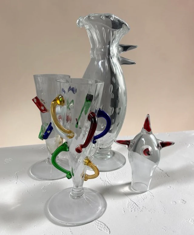 Borek Sipek - Ewer (3) - Glass - Pitcher and glasses