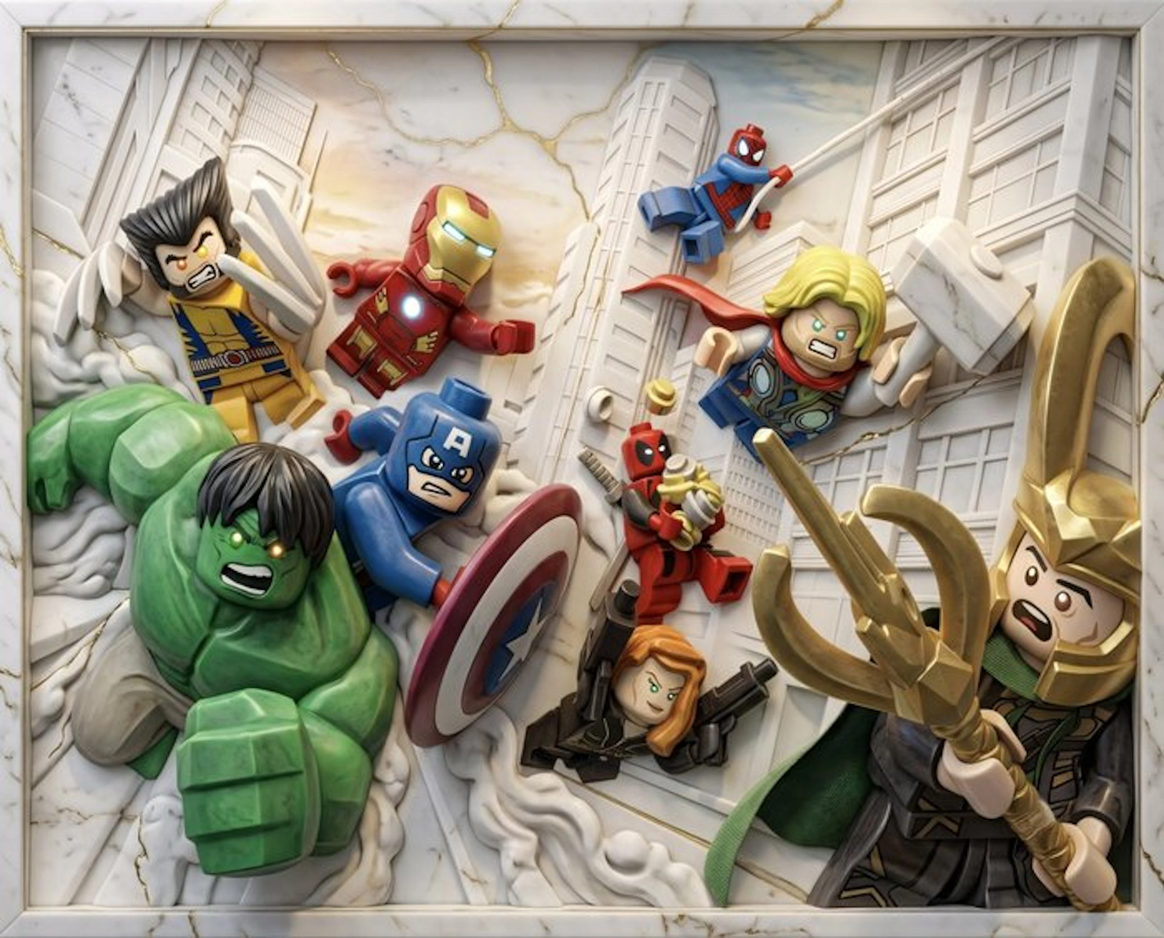 Makayhos - [Canvas] LEGO Super Heroes – Battle of New York