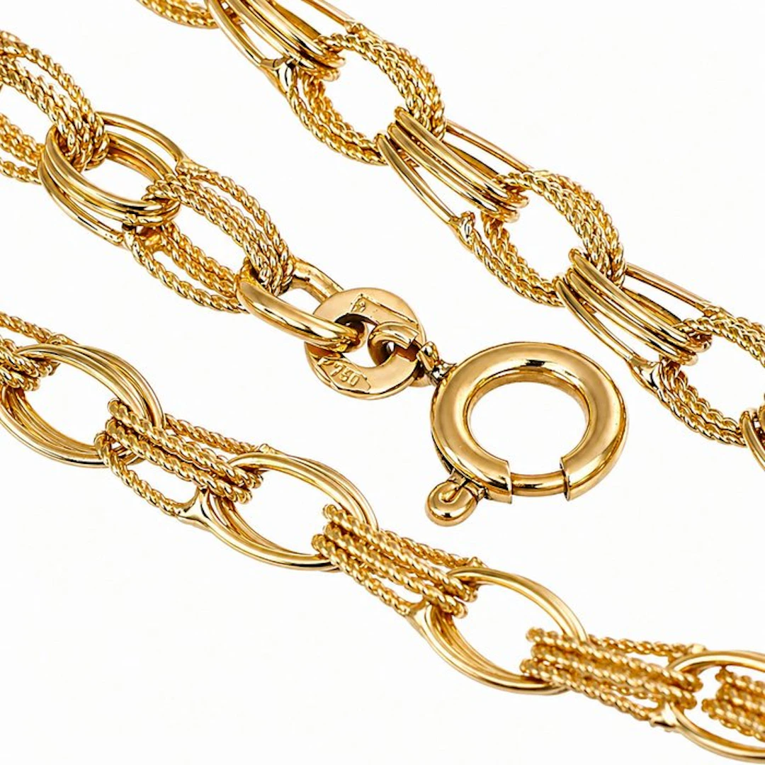 Bracelet - 18 kt. Yellow gold - Handmade - Made in Italy