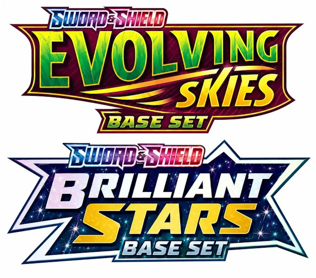 Complete set Brilliant Stars & Evolving Skies - Base Sets – Commons & Uncommons