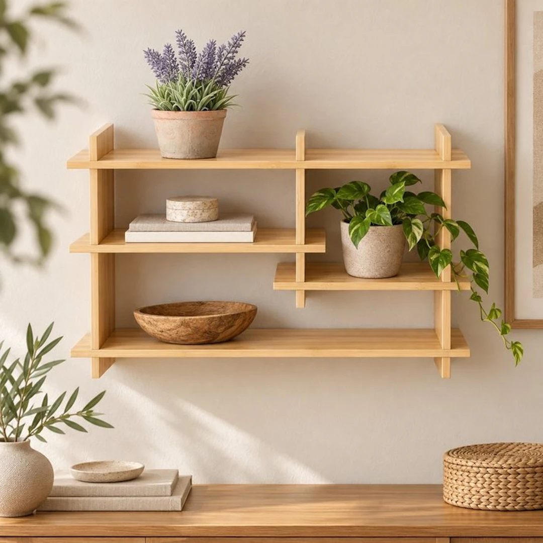 Étagère - Bamboo - asymmetric design