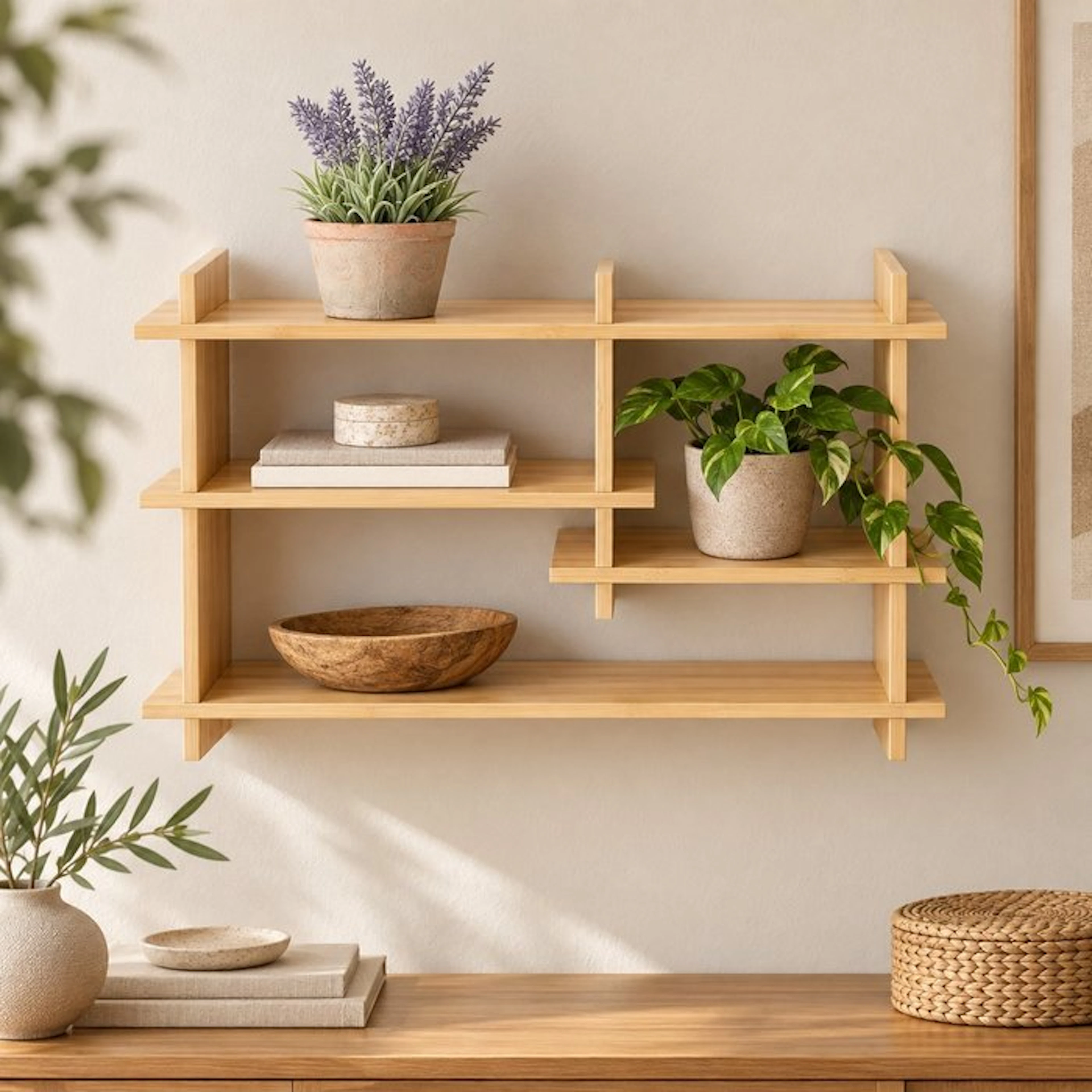 Étagère - Bamboo - asymmetric design