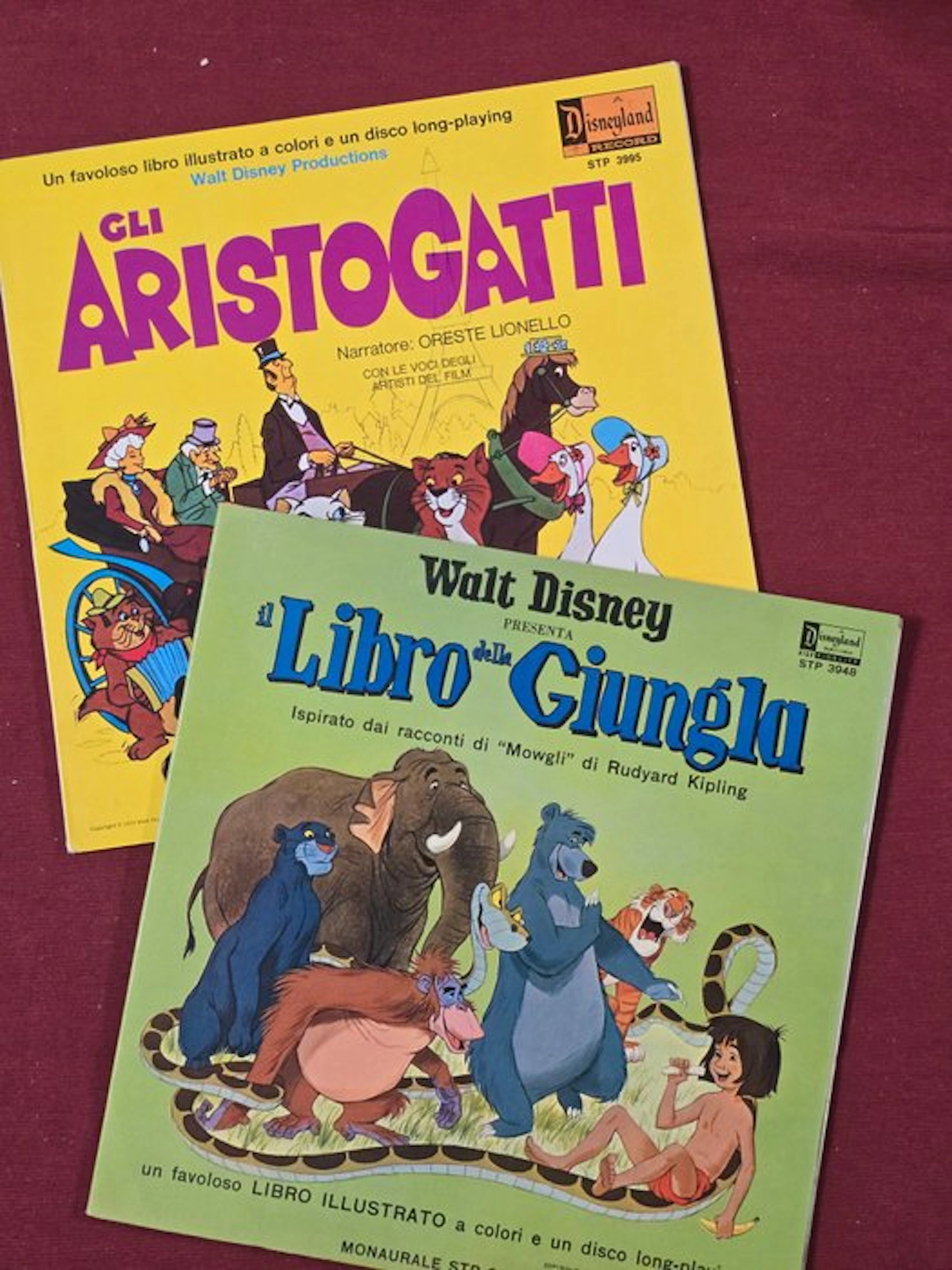 Il Libro della Giungla, Gli Aristogatti - Disney - 2 Original LPs