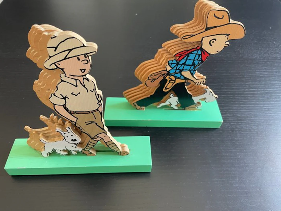 Tintin - 2 Tintin Congo and America - Trousselier - 1990