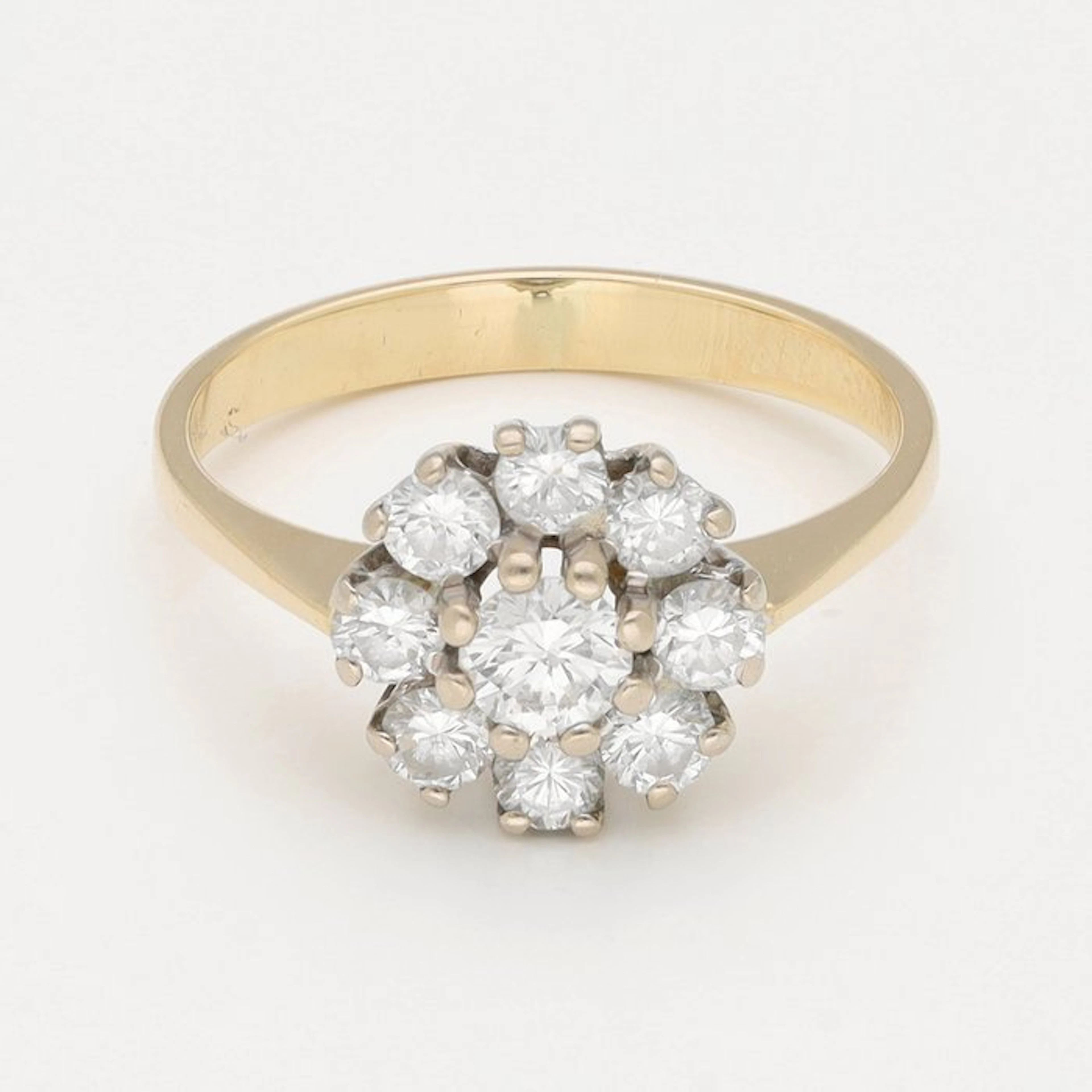 Ring - 14 kt. Yellow gold Diamond (Natural)