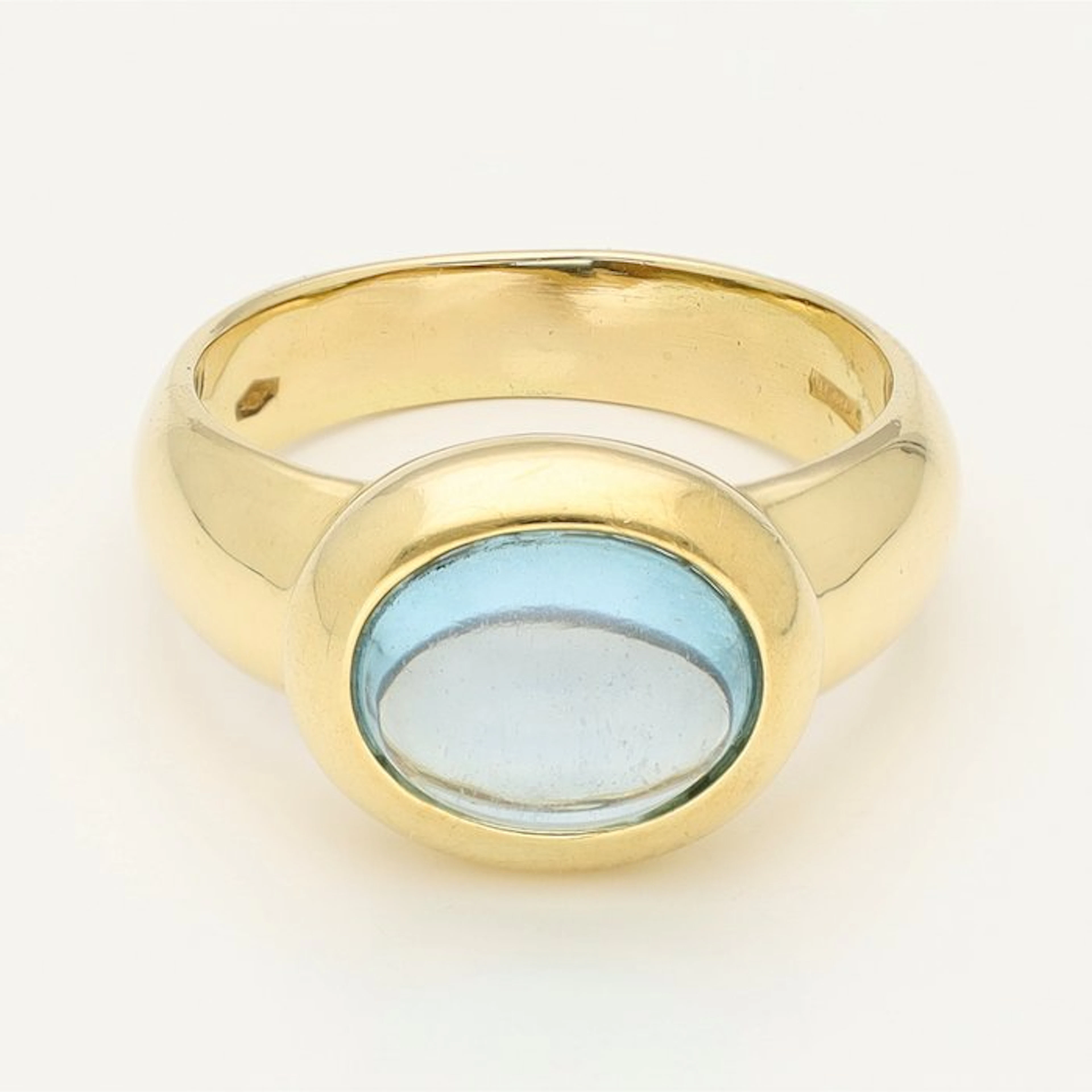 Ring - 18 kt. Yellow gold Topaz