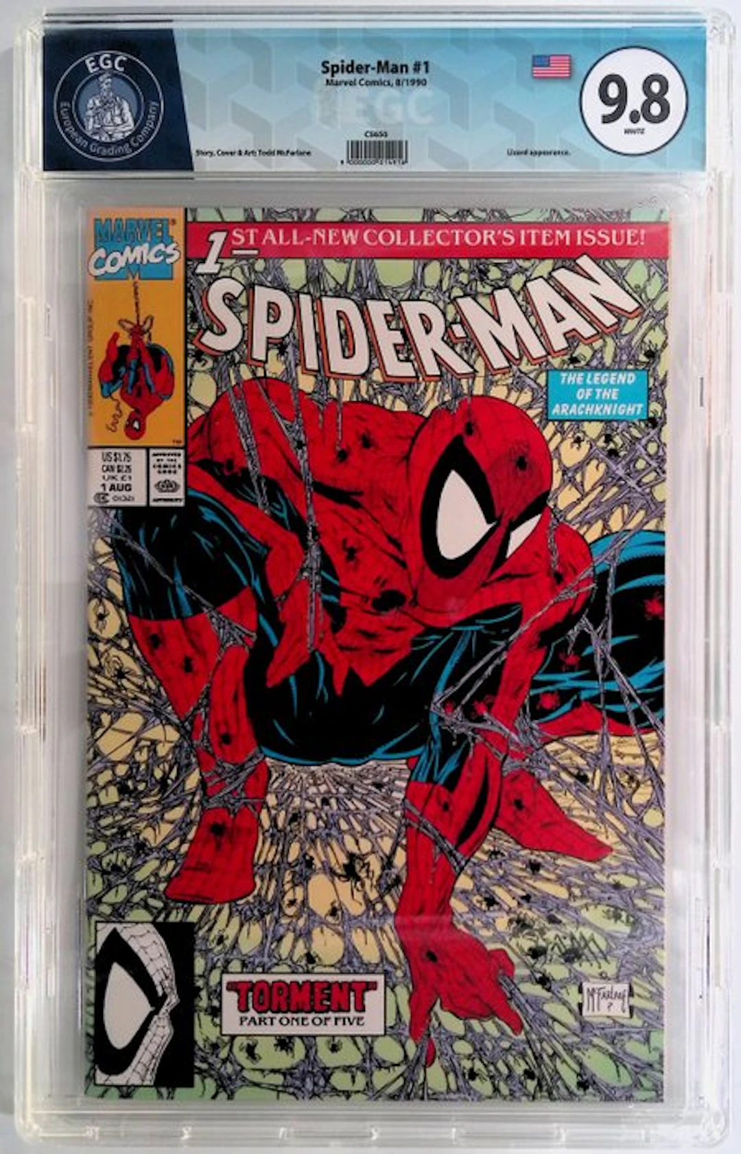 Spider-Man #1 - EGC 9.8 - 1 Graded comic - First edition - 1990
