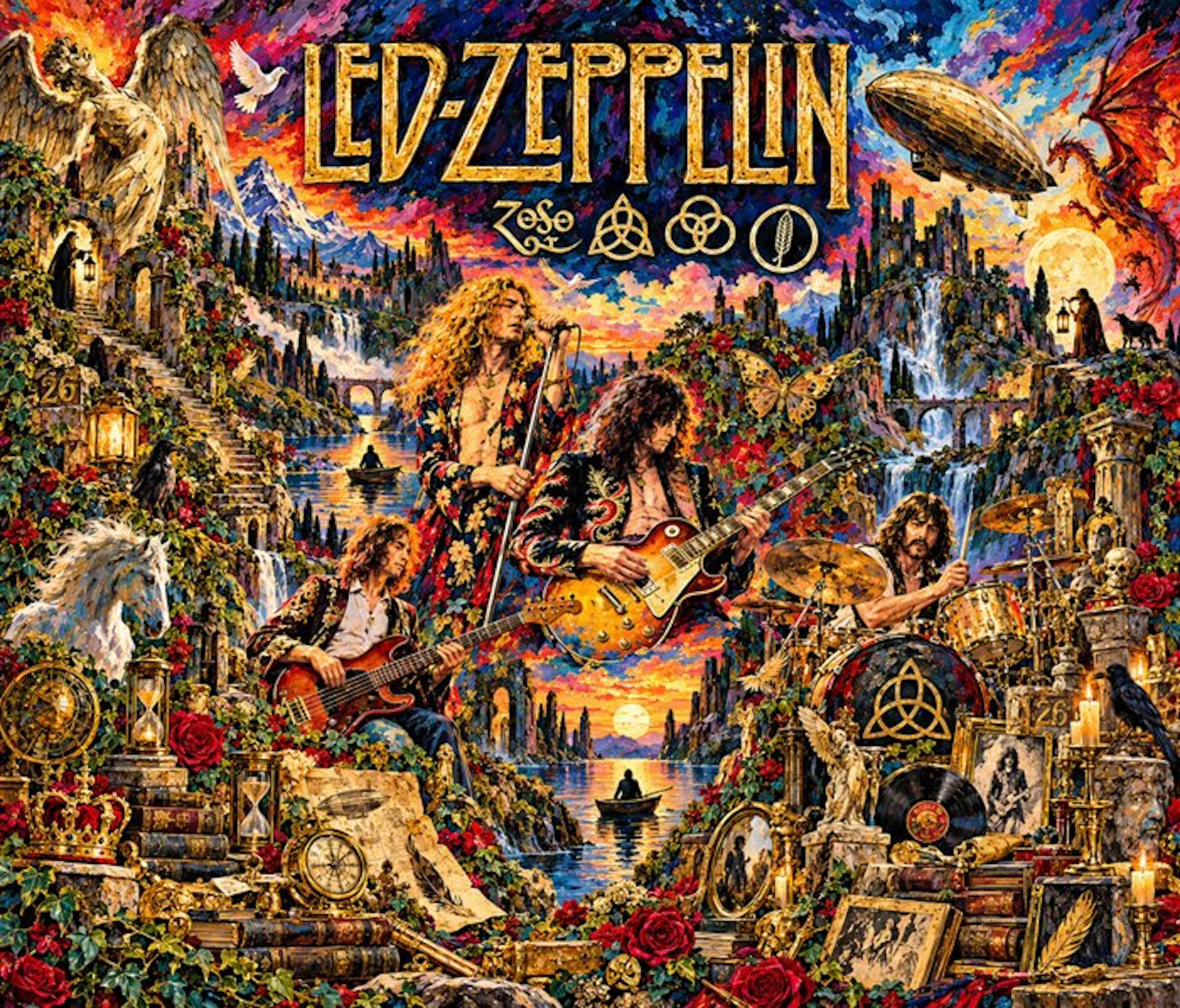 Led Zeppelin - 2026 - Fine Art High-Quality Giclée...