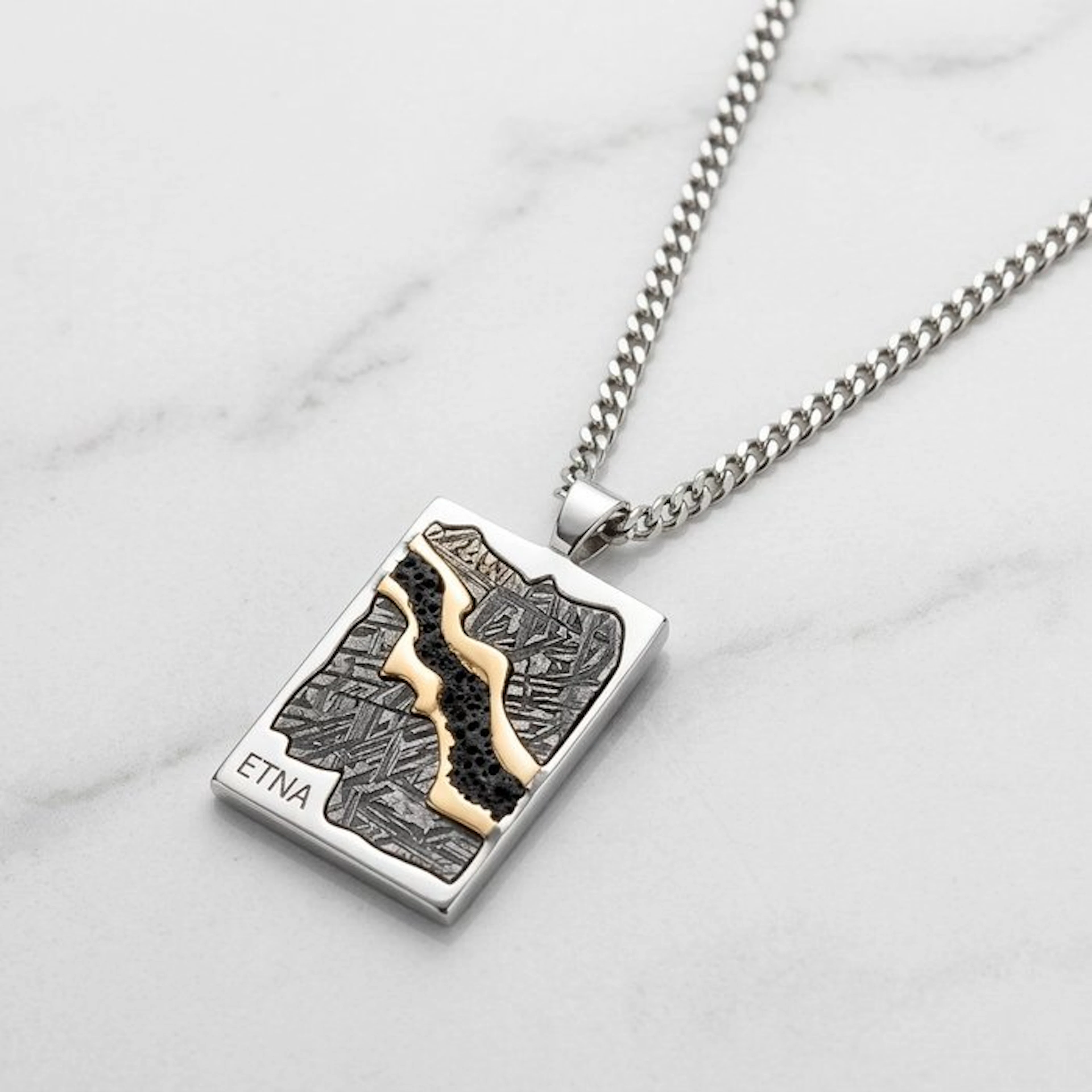 Other brand - 18 kt. - Silver, Yellow gold - Necklace - Italian Manufacture